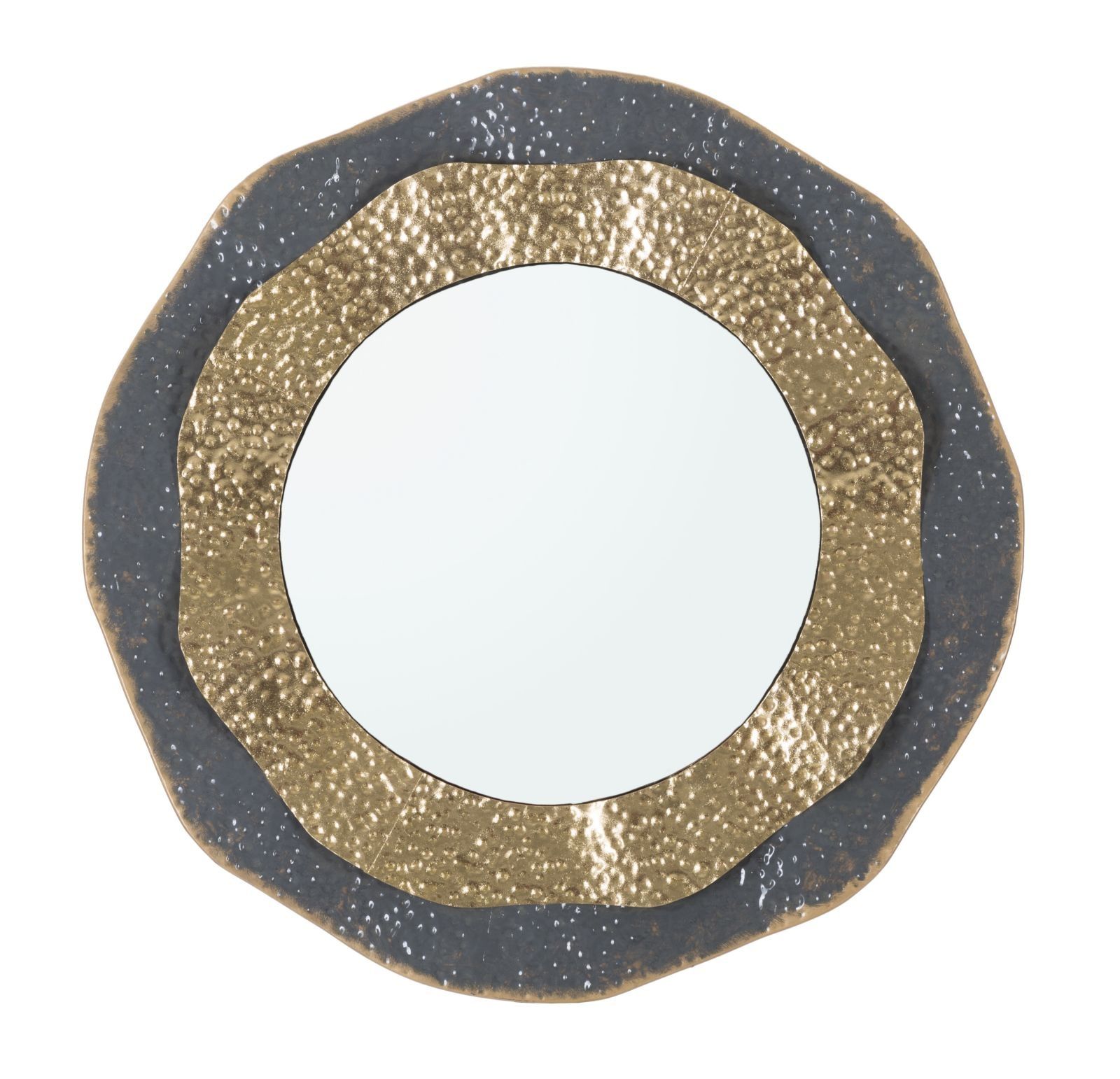 Wandspiegel Shai Dark – Elegante ronde spiegel 65 cm