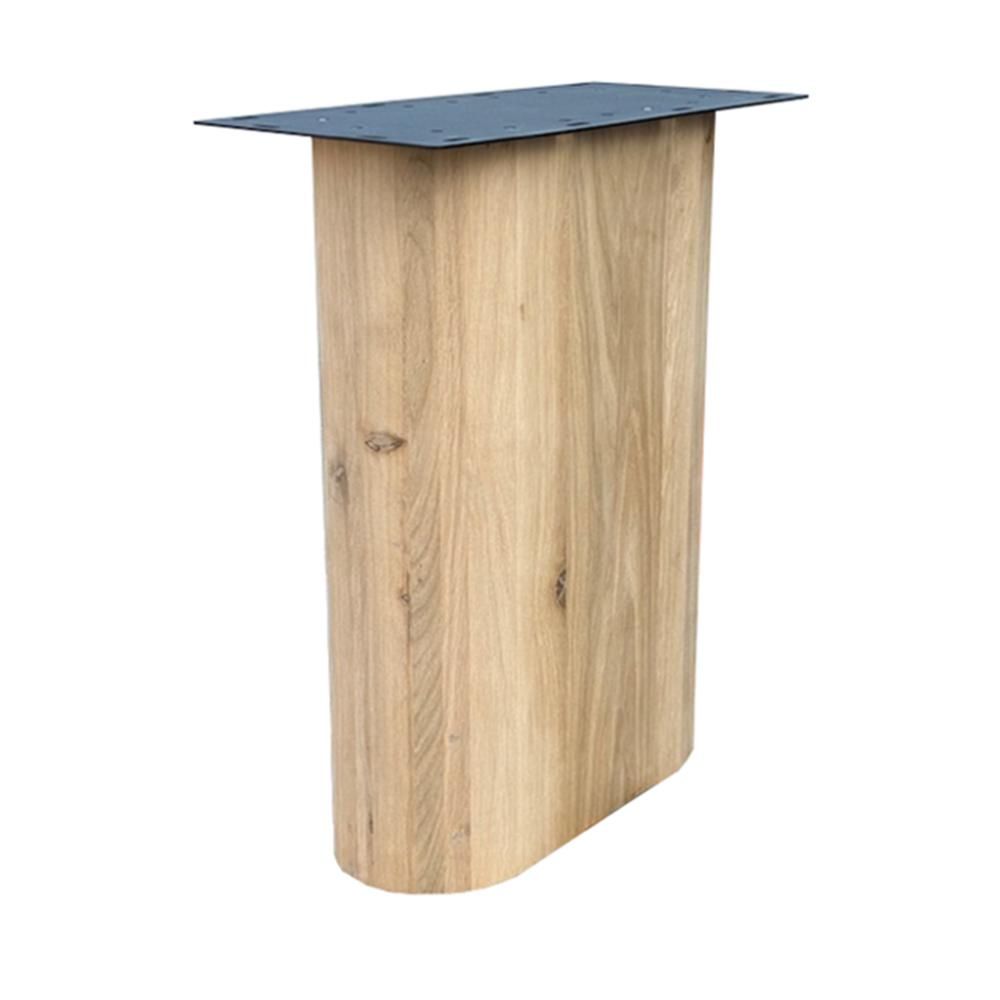 Wang eikenhouten meubelpoten – 2 stuks, 50 × 21 cm, 73,5 cm hoog