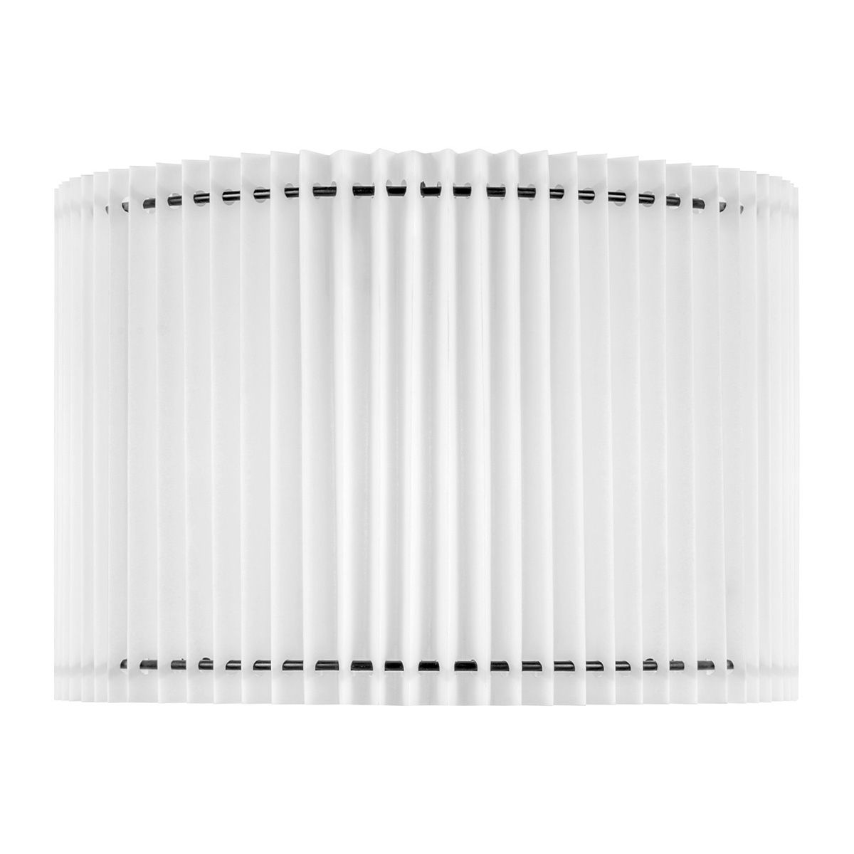 Warm en Licht: Papieren Gevouwen Lampenkap – Cilindrisch, Wit, Ø30 × 20 cm