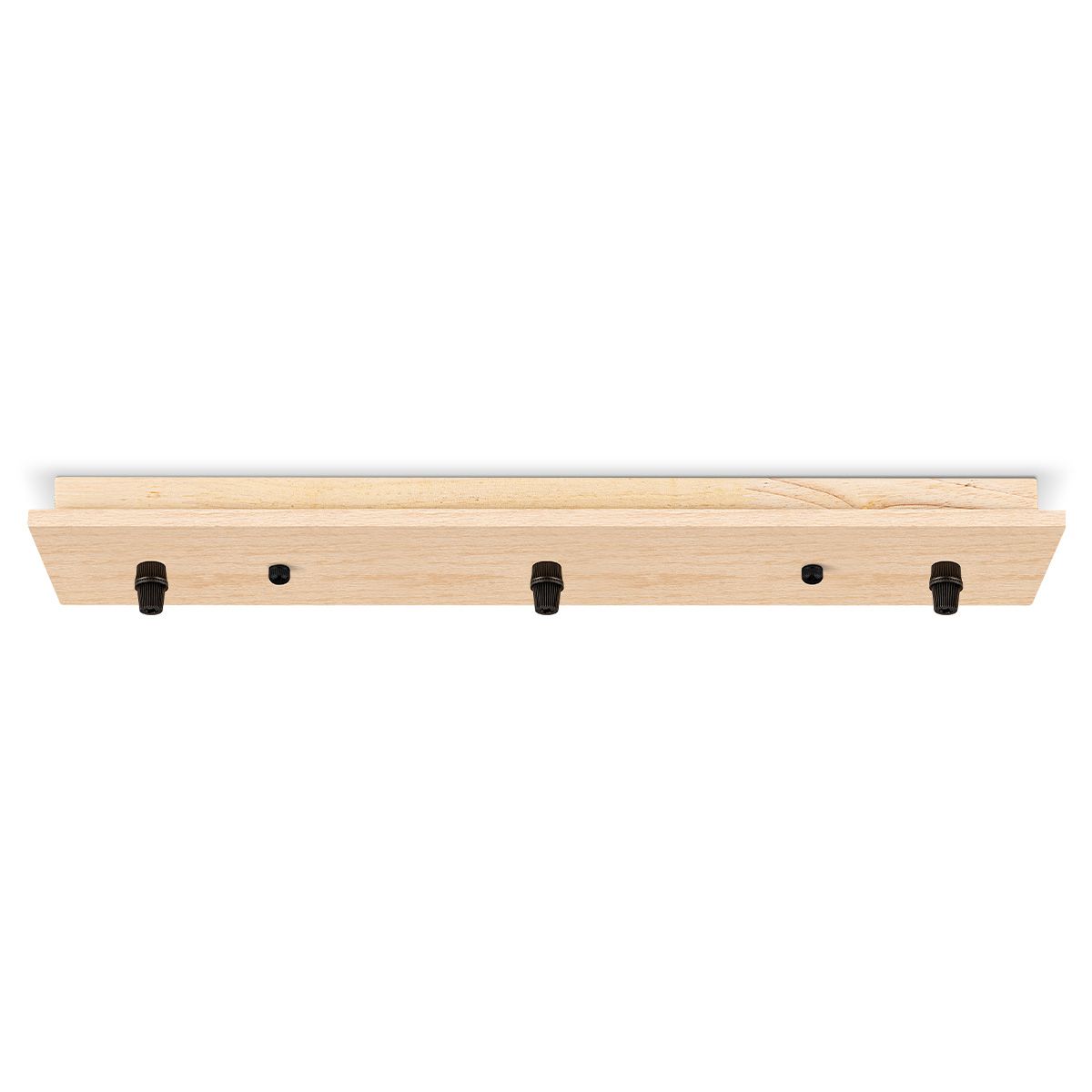 Warm houten plafondkap met 3 stopcontacten – stijlvol & flexibel