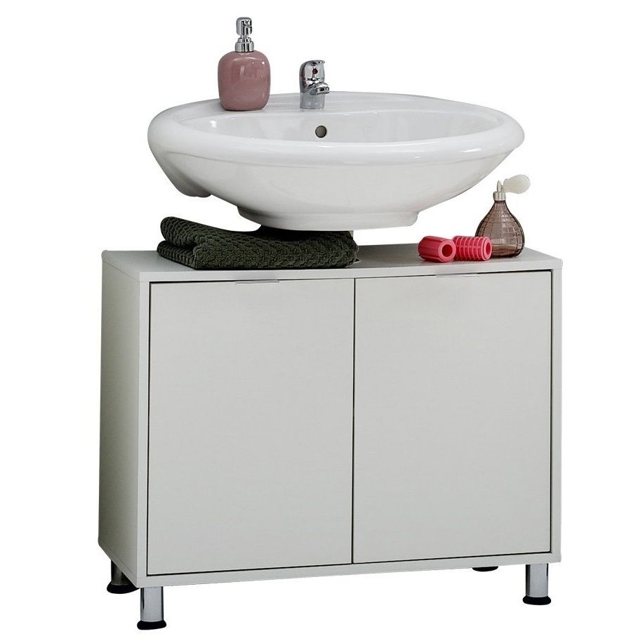 Wastafelonderkast Zamora 70 cm – Stijlvolle, witte badkameropslag van FD Furniture