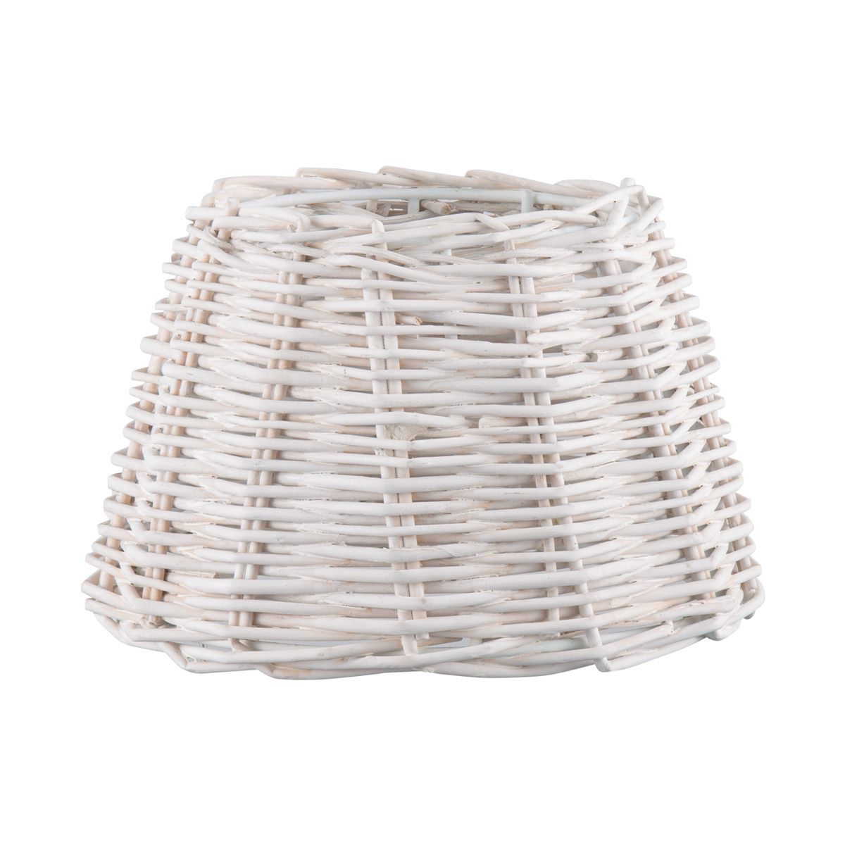 White Roseau Ronde Lampenkap – 20 cm – Stijlvolle Rotan voor een Cozy Interieur