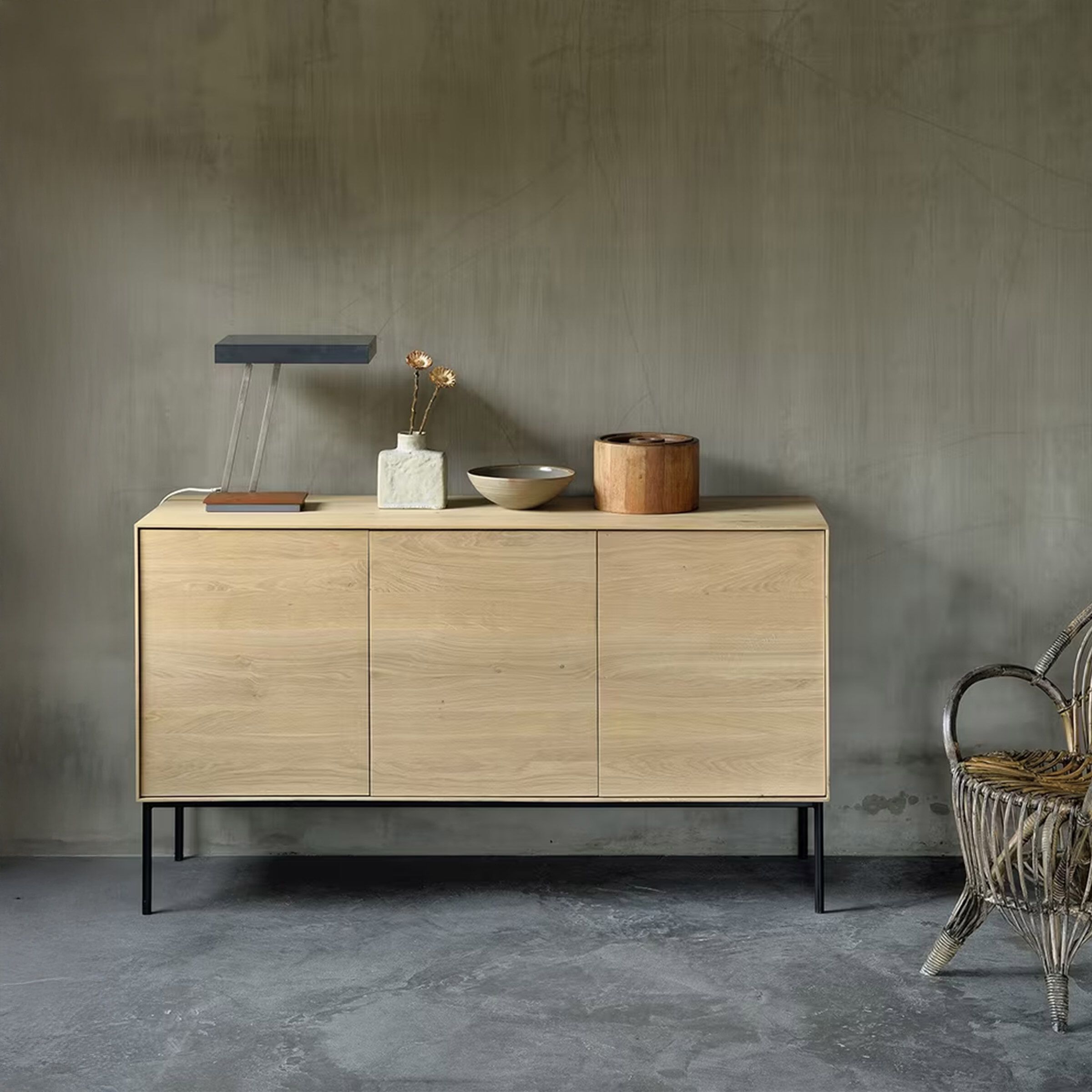Whitebird dressoir van Ethnicraft – massief eiken, 150 cm, naturel