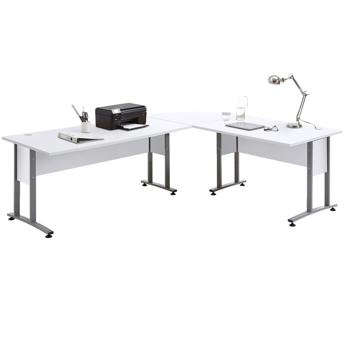 Wit Hoekbureau Calvia 240×200 cm – stijlvol en ruim werkblad