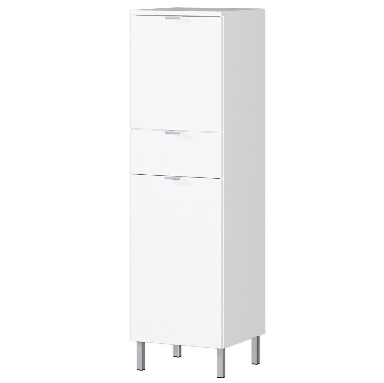Witte Badkamerkast Bruno – Stijlvolle Opbergruimte van 120 cm Hoog