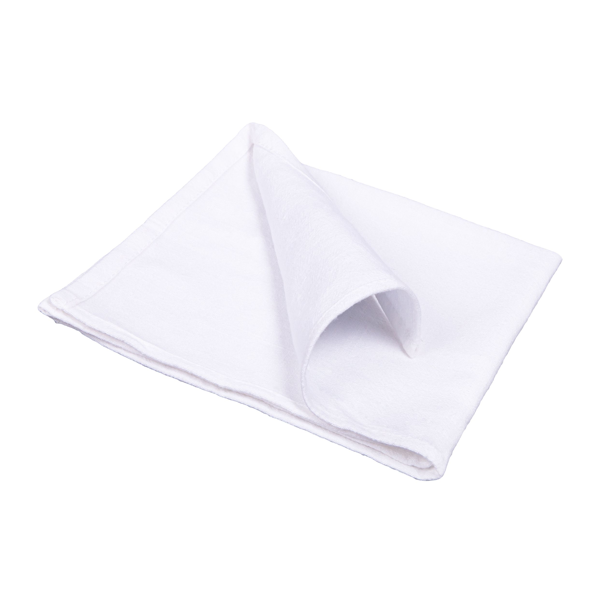 Witte katoenen servetten 40×40 cm – QUVIO