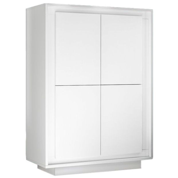 Witte Opbergkast SKY – 146 cm modern design met Soft‑close
