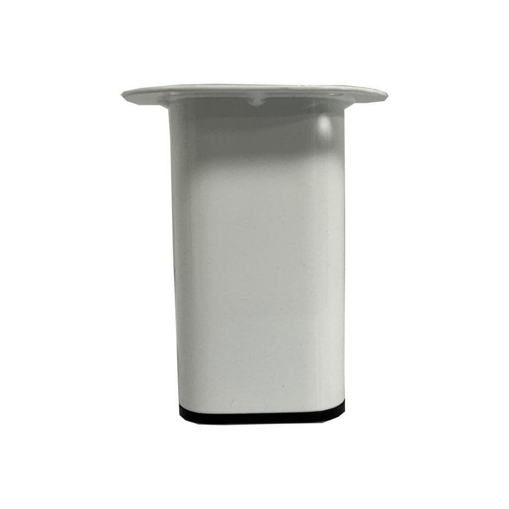 Witte ovale stalen meubelpoot – 5×2,5 cm, 9,5 cm hoog – Furniture Legs Europe