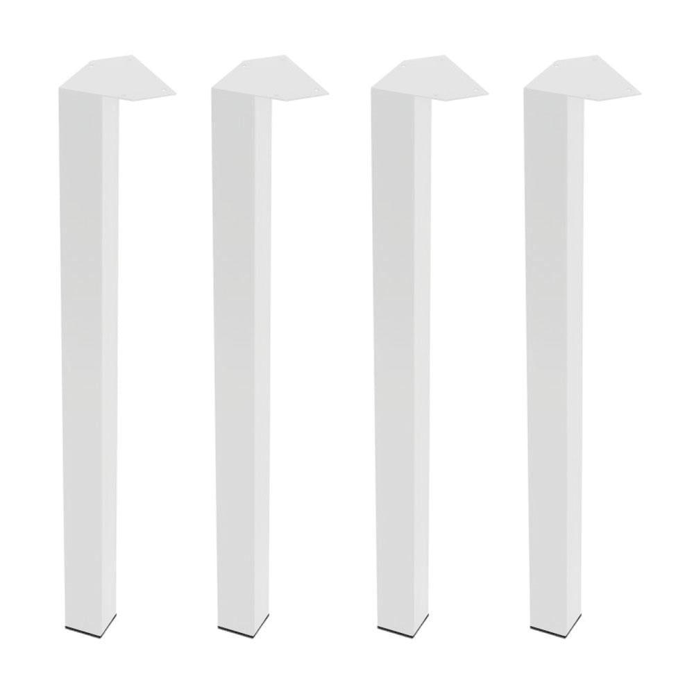 Witte Stalen Meubelpoten – 72 cm Hoog, 4‑Stuks Set van Furniture Legs Europe