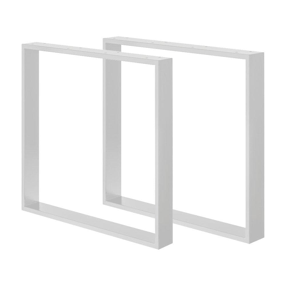 Witte Stalen U‑Tafelpoot – Set van 2 stuks, strak design voor elk interieur