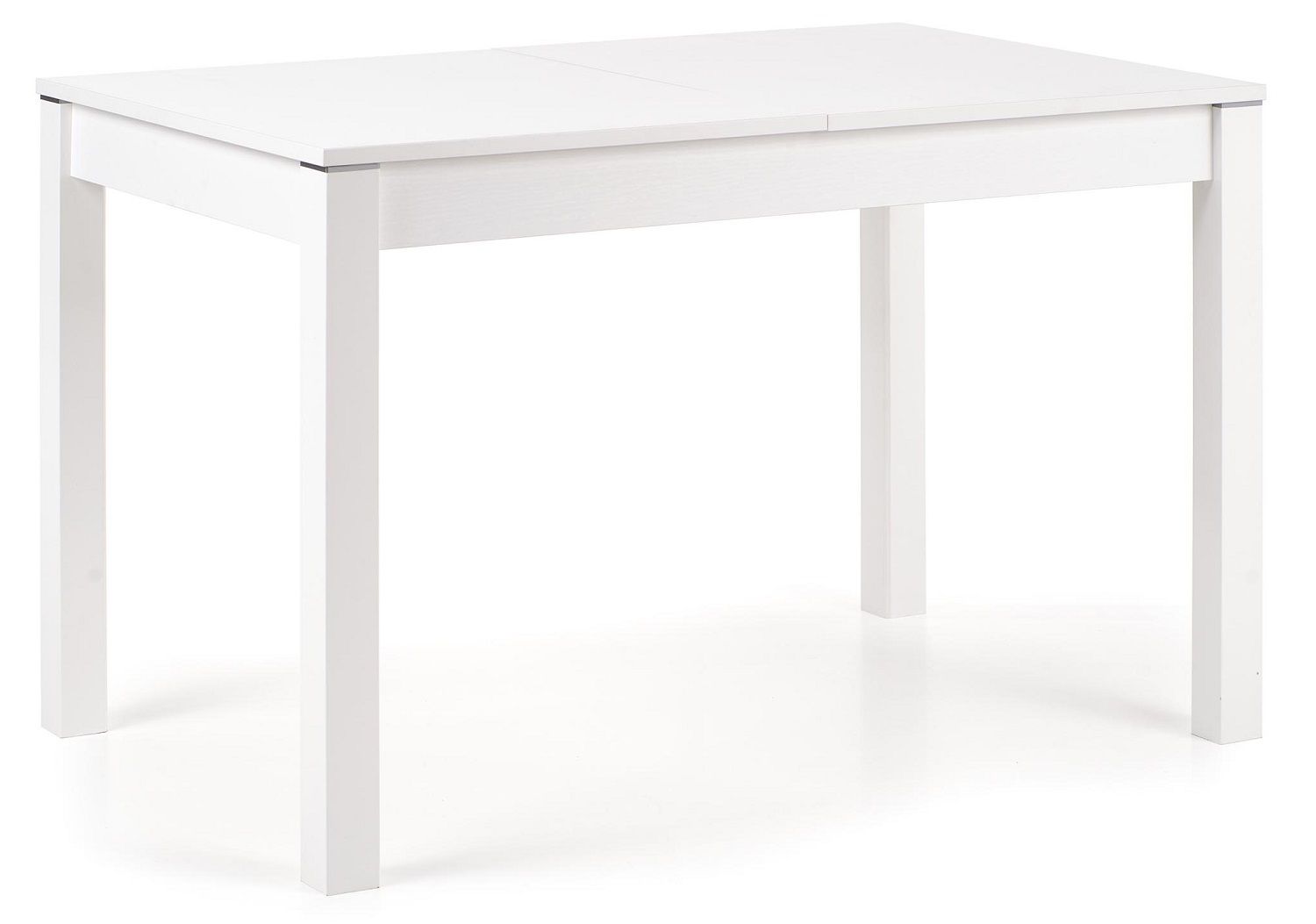 Witte uitschuifbare eettafel Maurycy – stijlvolle ruimtebesparing voor elk interieur