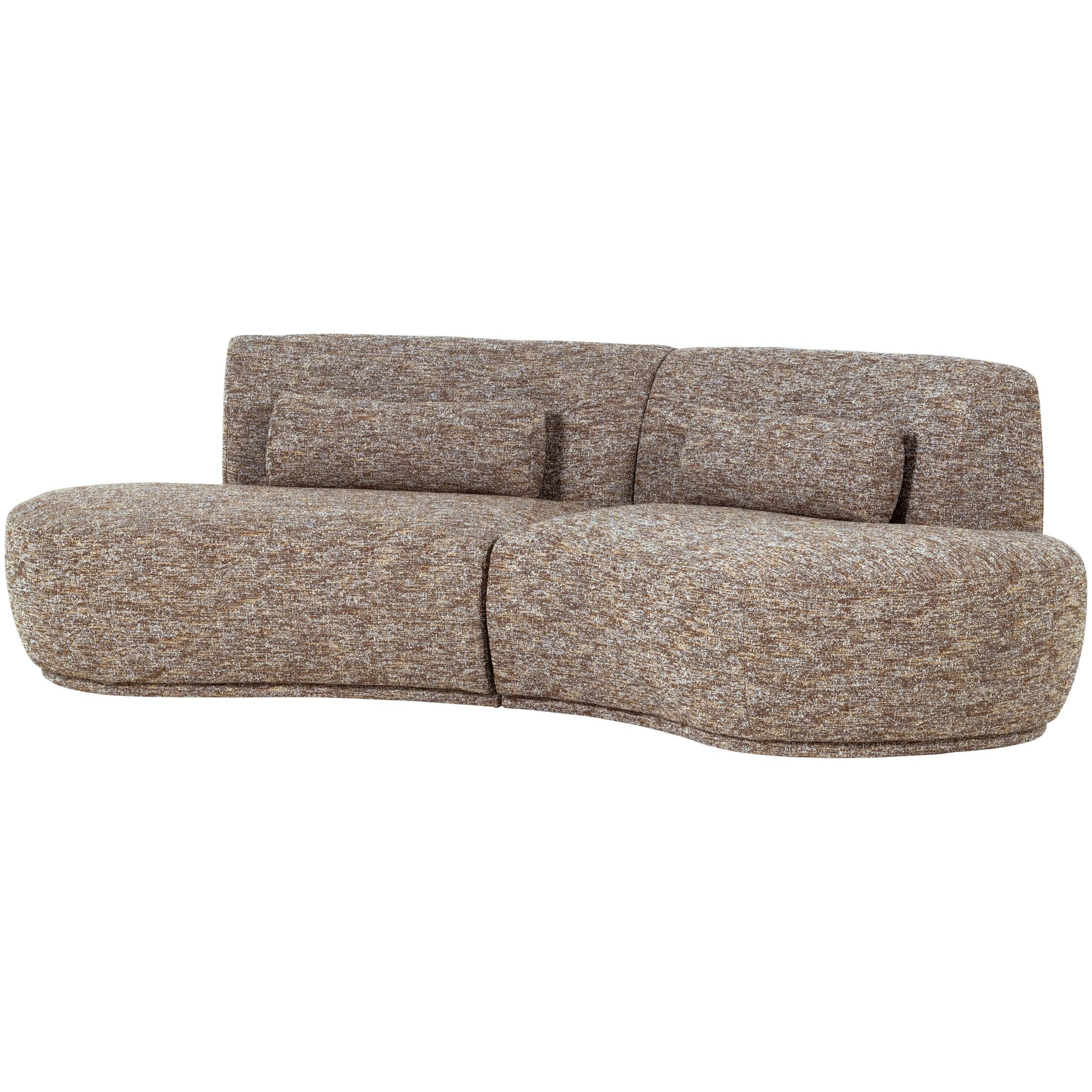 WOOOD Batavier 4‑zits bank in lichtbruin – royaal comfort en tijdloos design