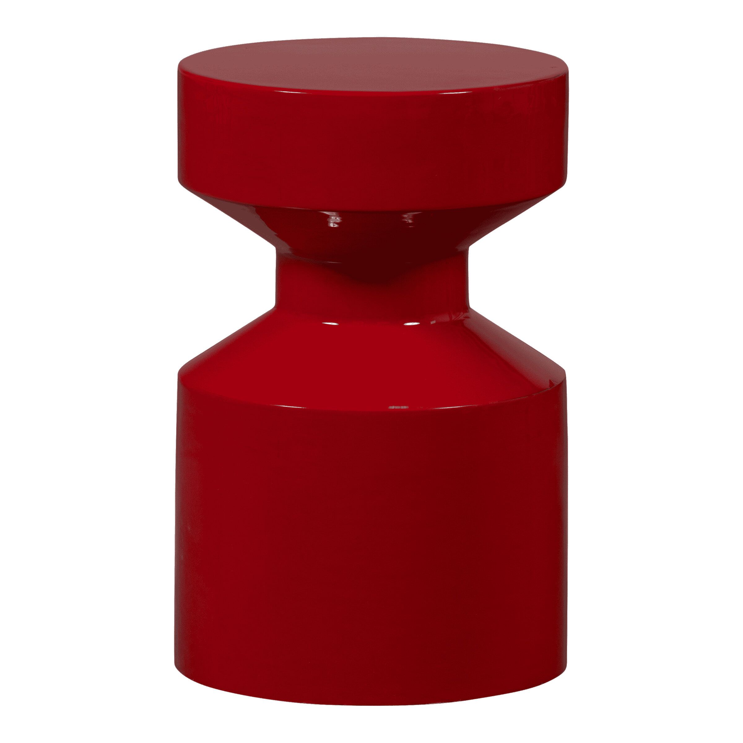 WOOOD Bijzettafel Ferry 30 cm – Rood, Rond – Modern Design Statement
