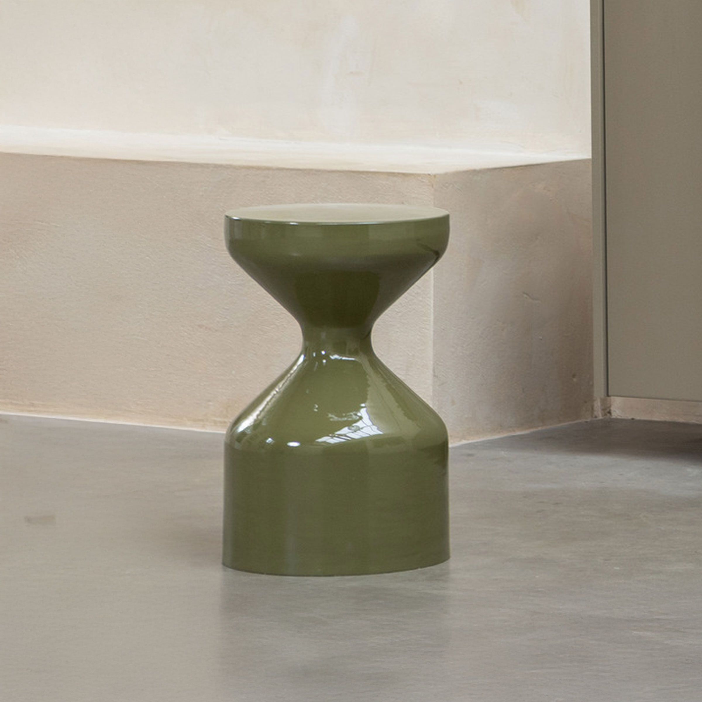 WOOOD Bijzettafel Floyd 30 cm – Groen, Rond & Exclusief