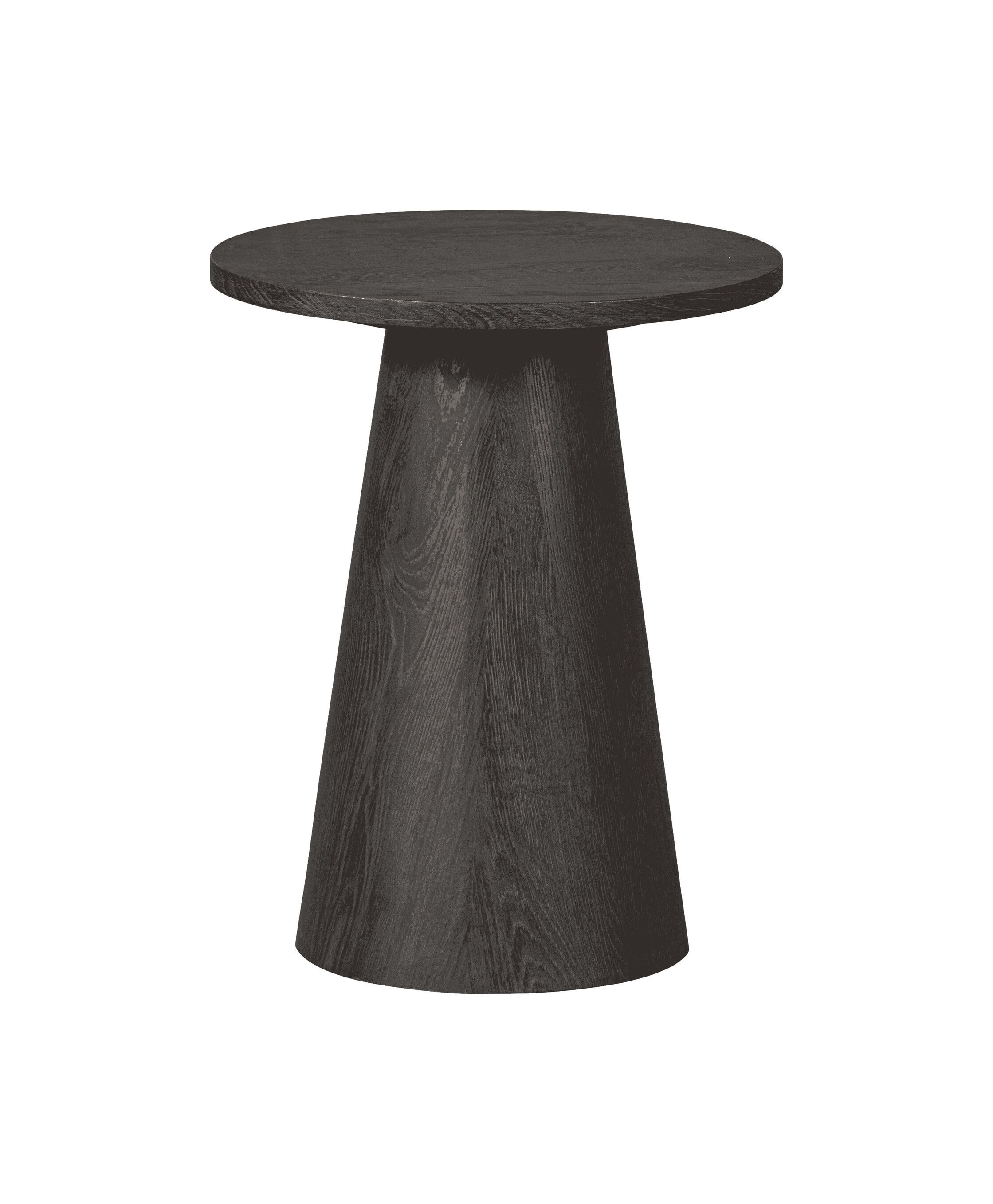 WOOOD Bijzettafel Maan 40 cm – Donkerbruine ronde eyecatcher uit de Exclusive collectie