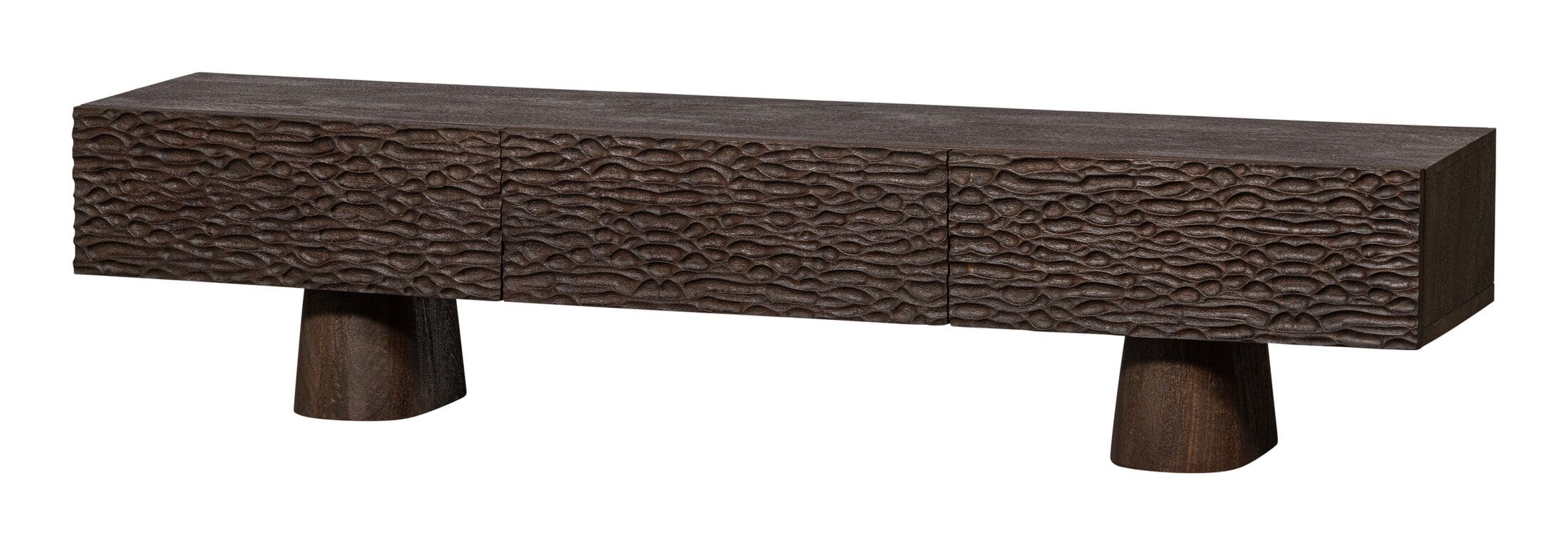 WOOOD Crumble TV‑meubel van Mangohout – 180 cm breed, warm en functioneel