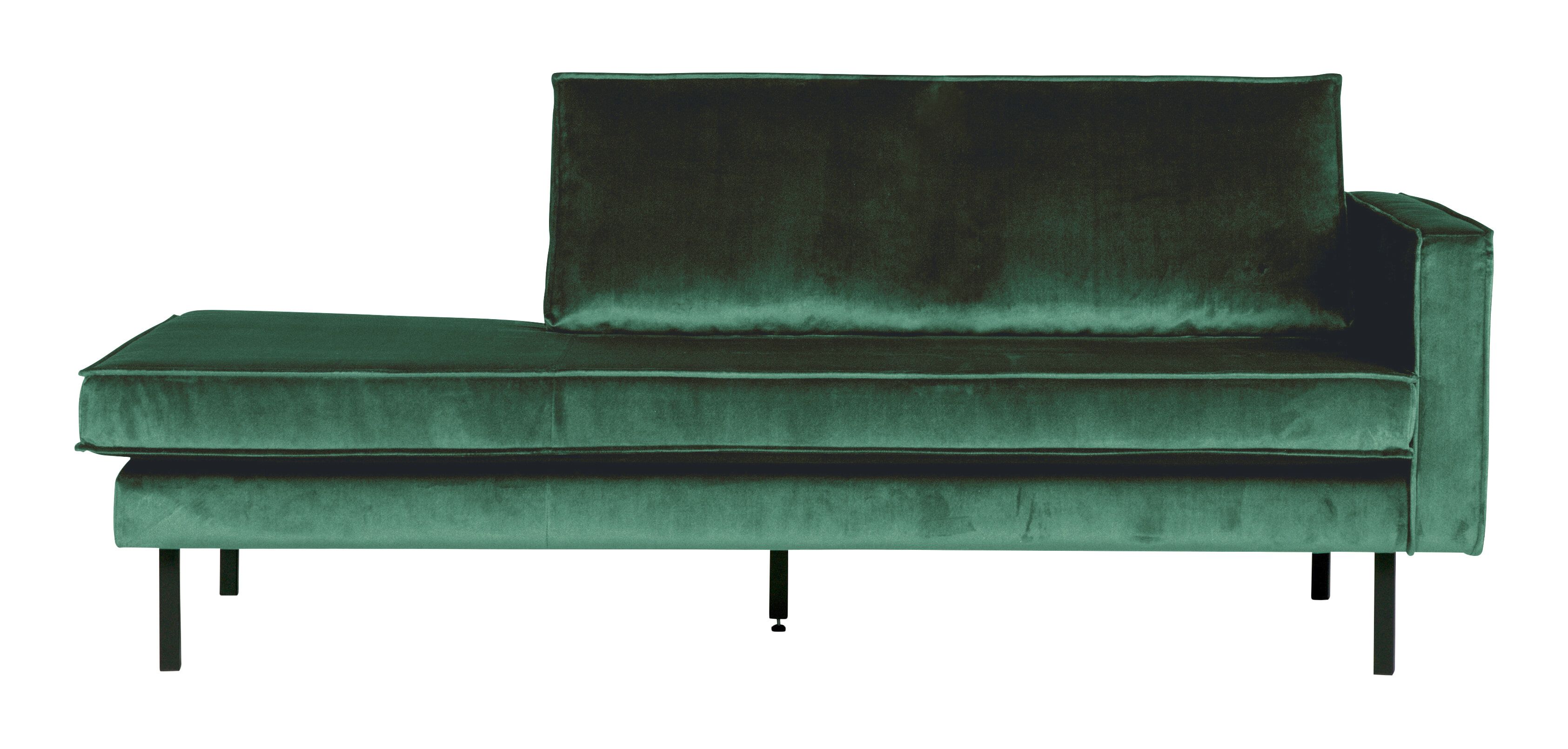 WOOOD Daybed Rodeo Rechts – Luxe velvet in Forest Green
