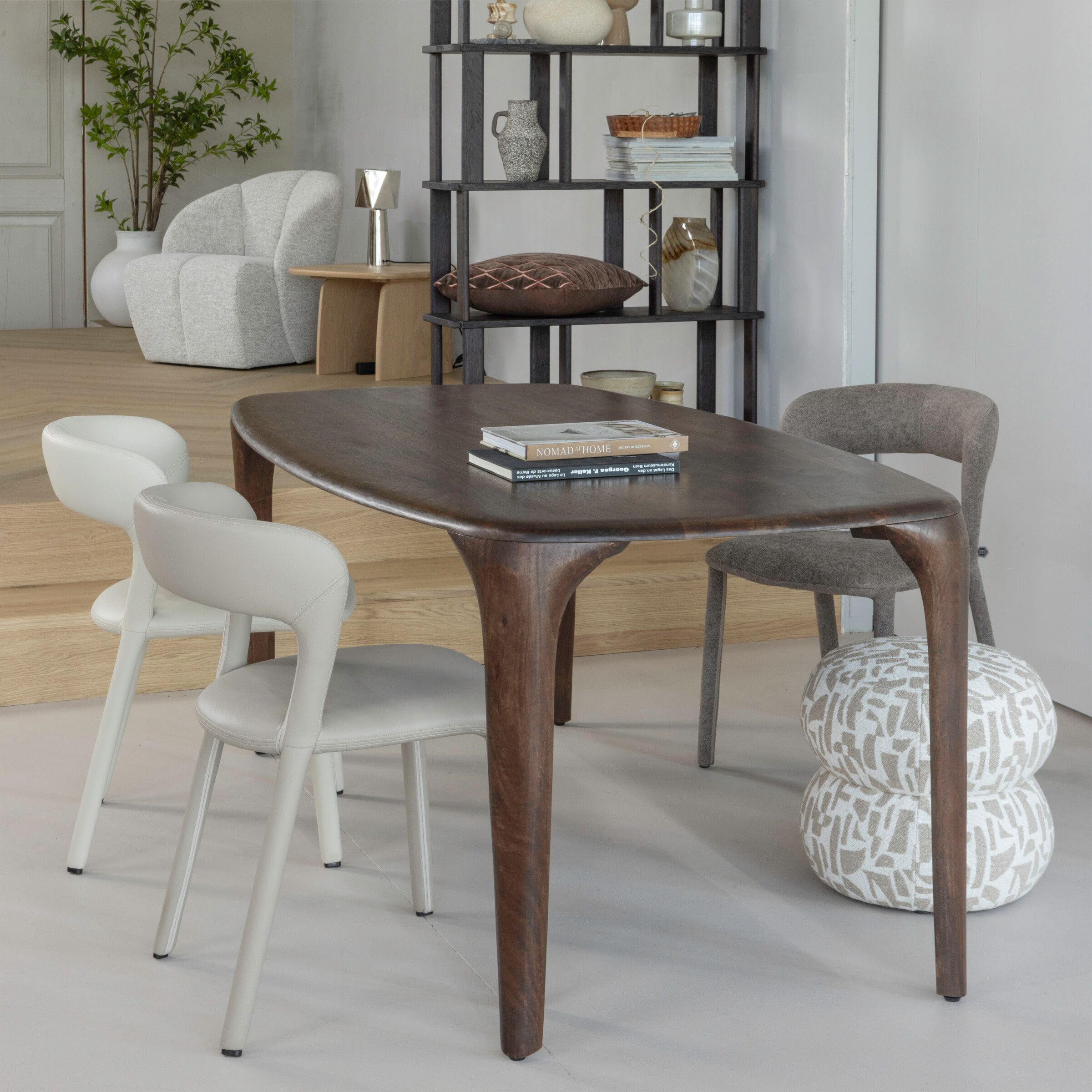 WOOOD Deense Ovale Eettafel Fiore – Warm Mangohout, 190 × 95 cm