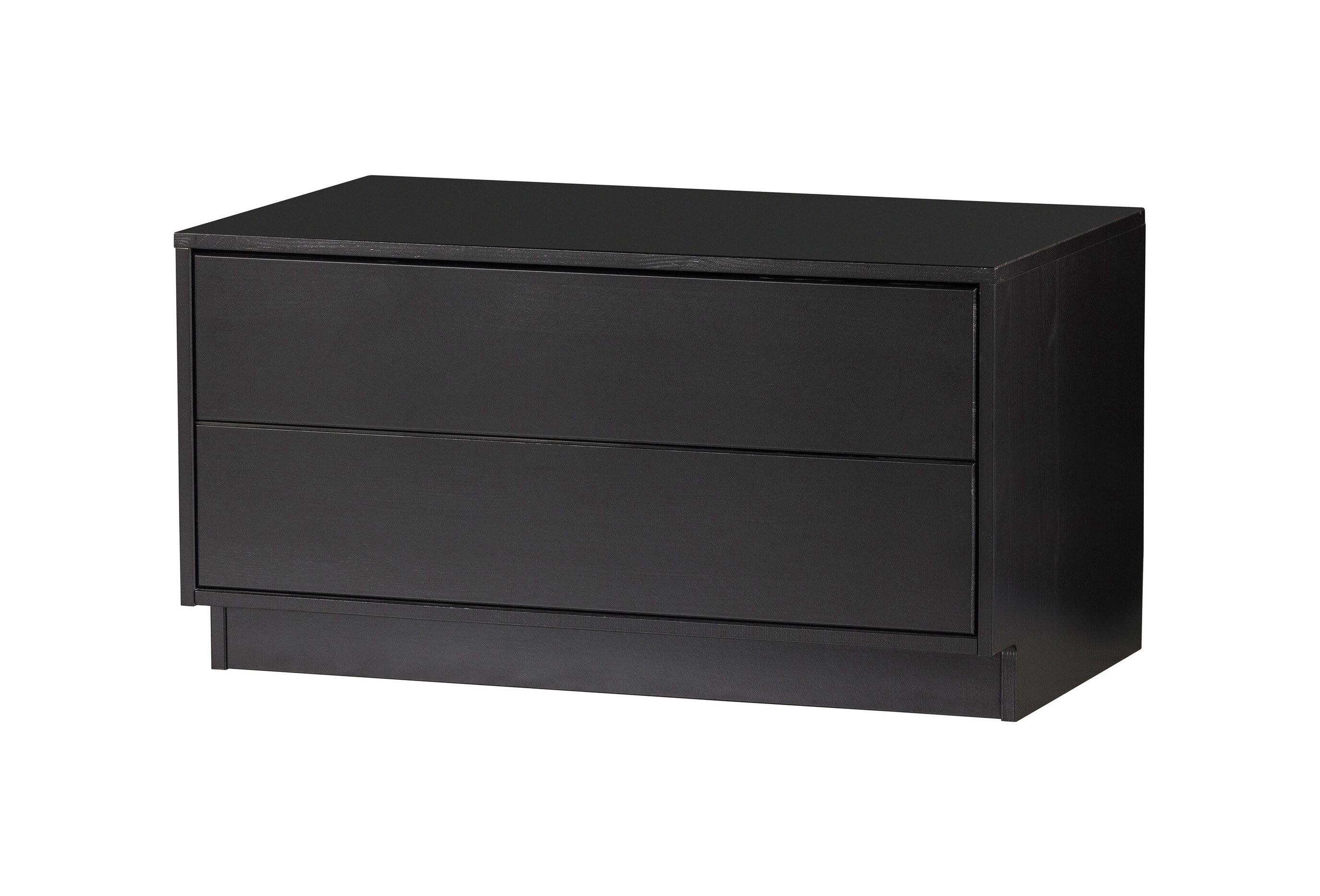 WOOOD Finca Mat Zwart TV‑meubel 75 cm – Strak, geluidloos en duurzaam
