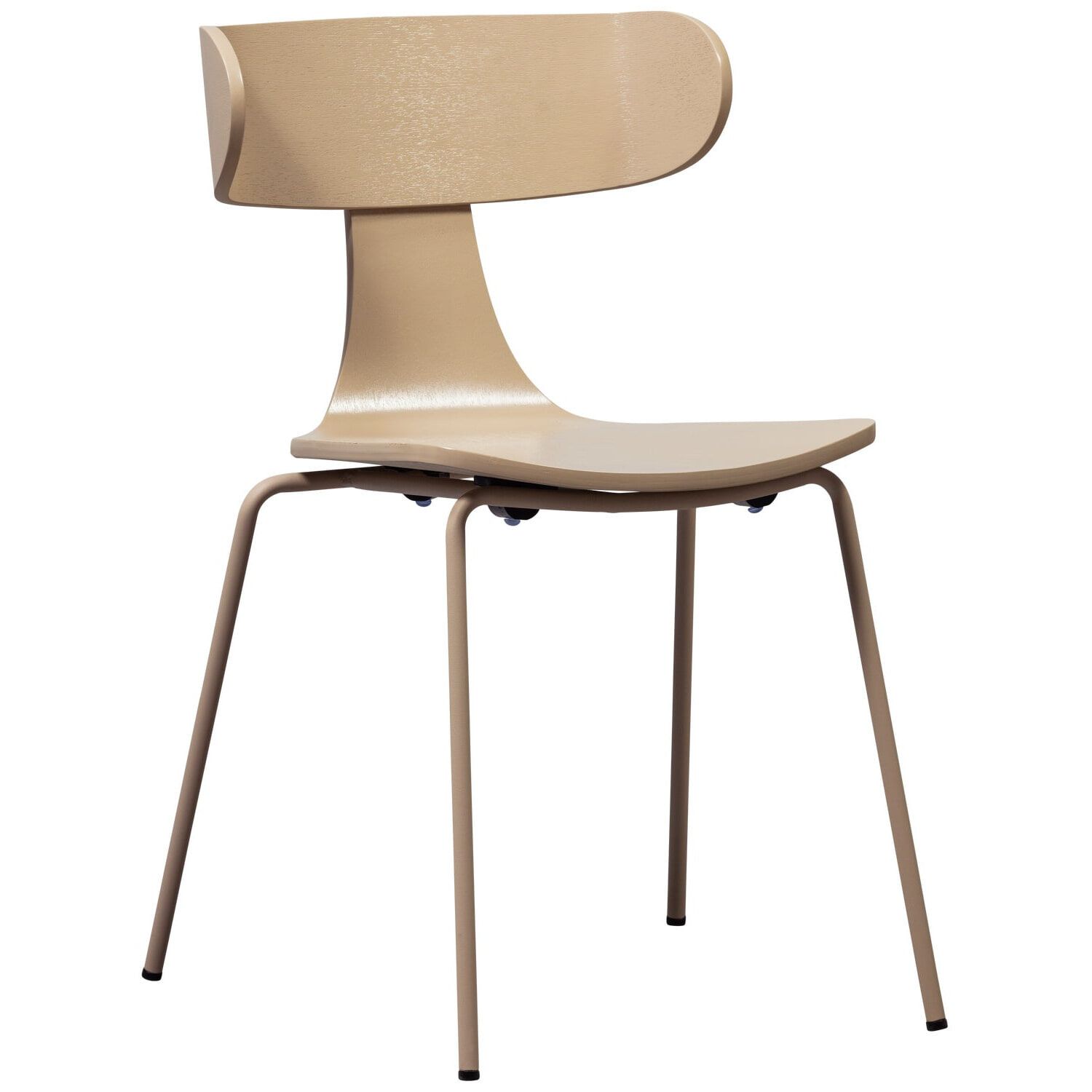 WOOOD Form Essen eetkamerstoel – slank design in zandkleur