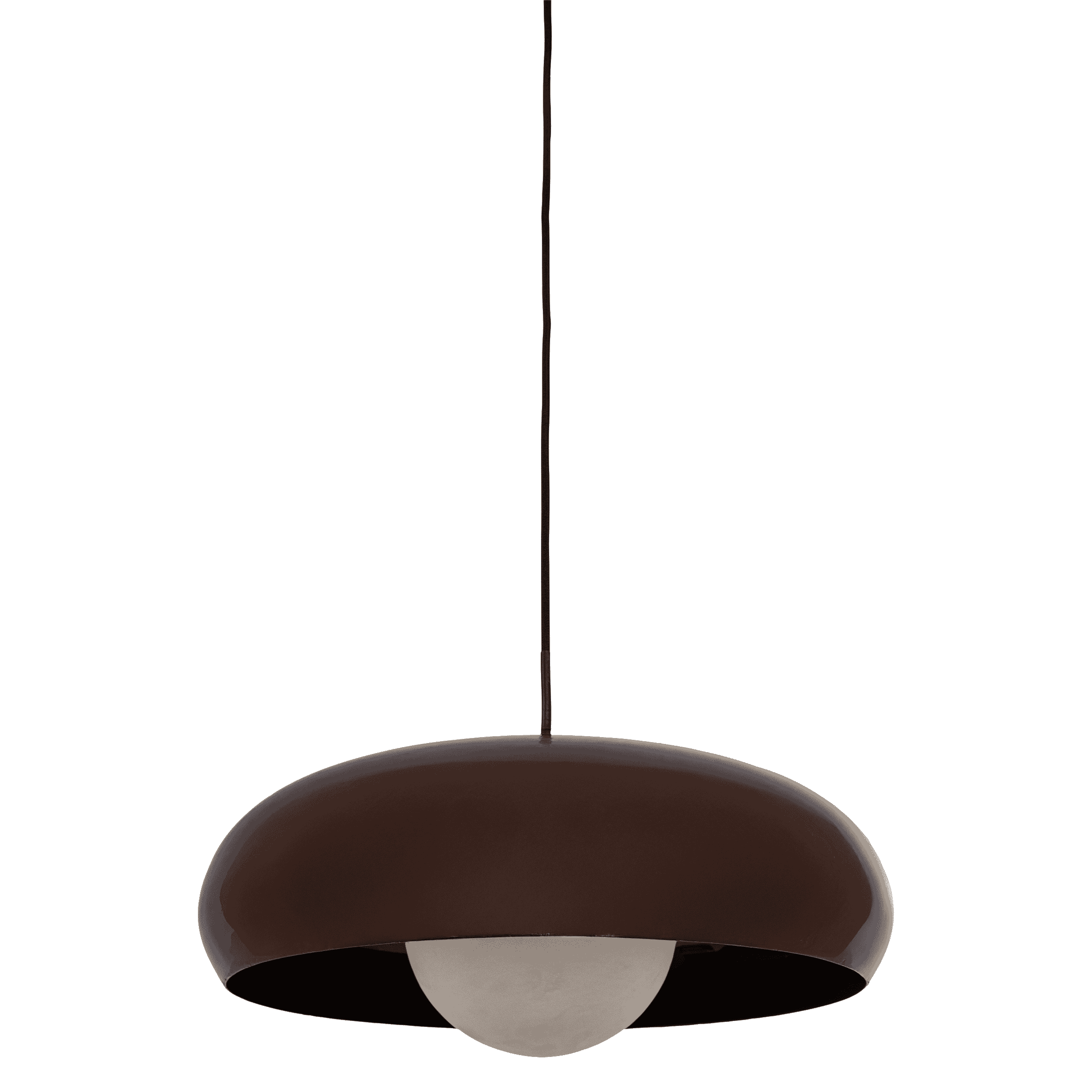 WOOOD Hanglamp Tivo 40 cm – Stralende bruine eyecatcher voor elk interieur