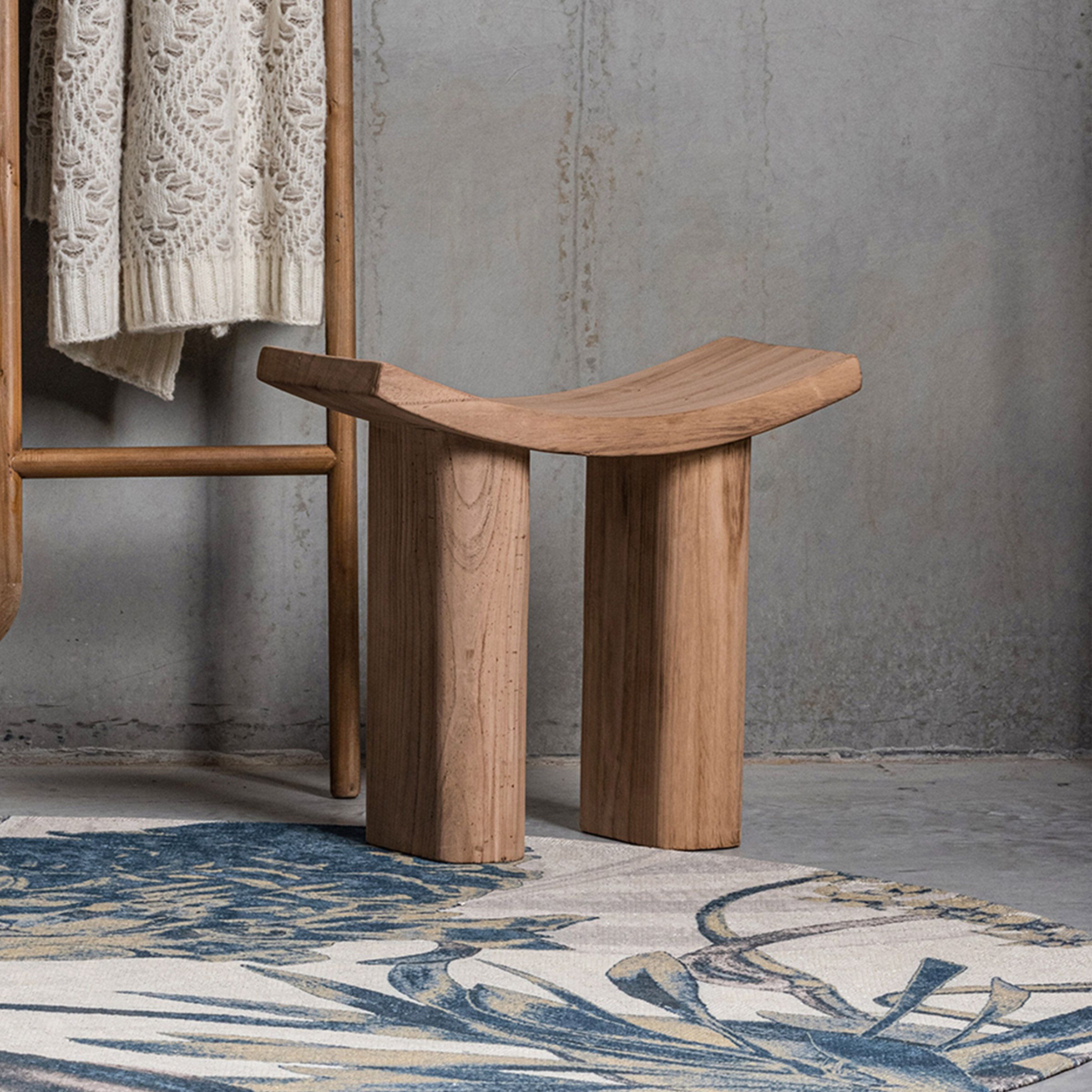 WOOOD Krukje Japan – Massief Paulowniahout in Naturel voor een Japandi Interieur