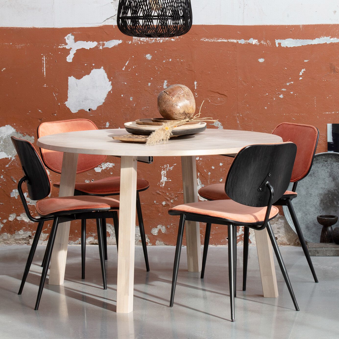 WOOOD Lange Jan – uitschuifbare ronde eettafel in natuurlijk eiken
