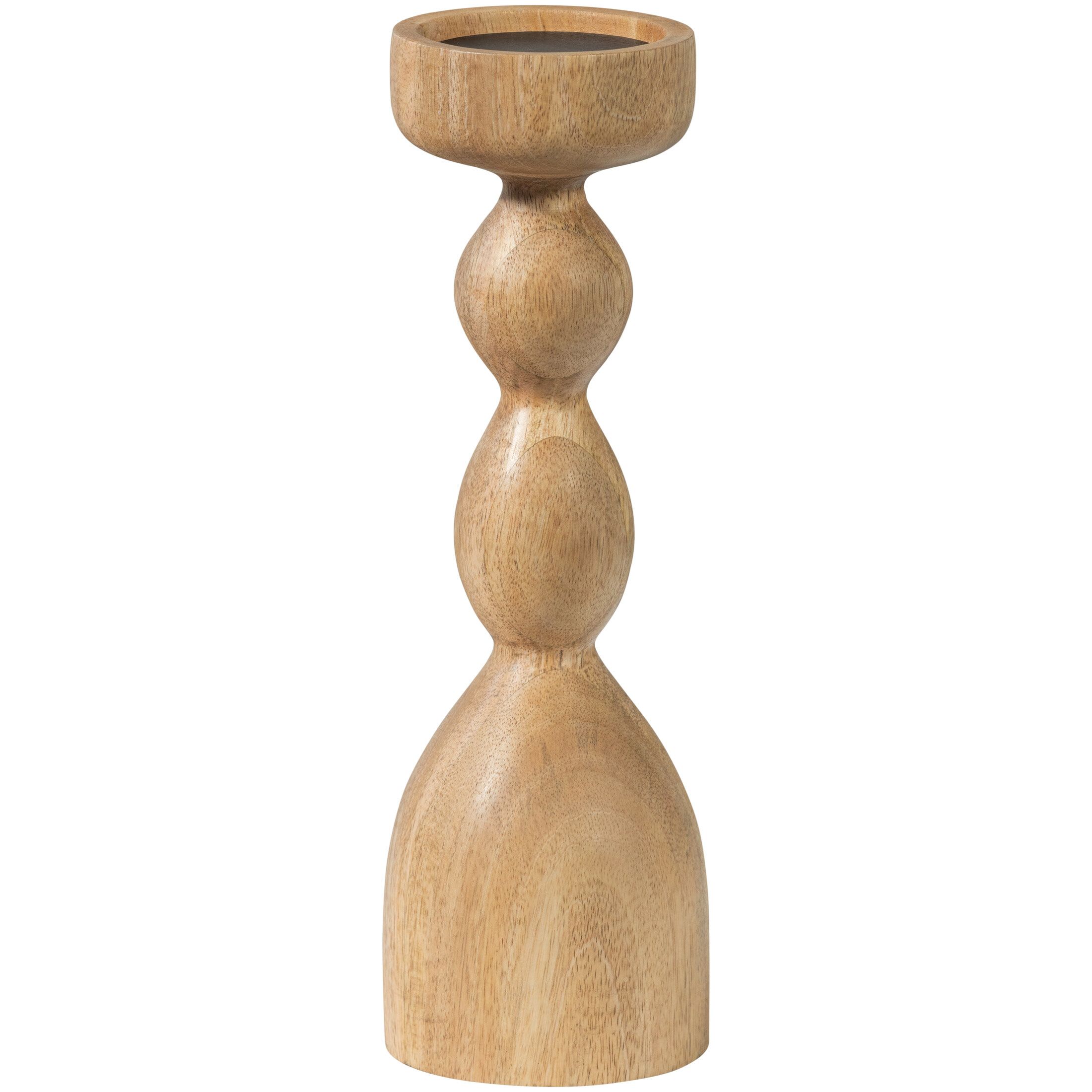 WOOOD Liske Mangohouten Kaarshouder – Naturel Design