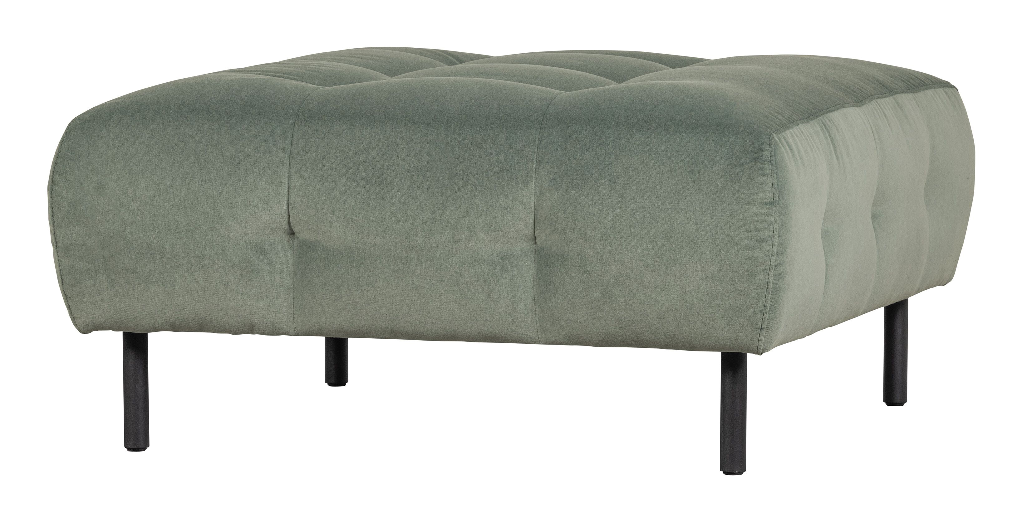 WOOOD Lloyd Velvet Hocker – Waterplant – Luxe Poef voor een Kleurige Boost