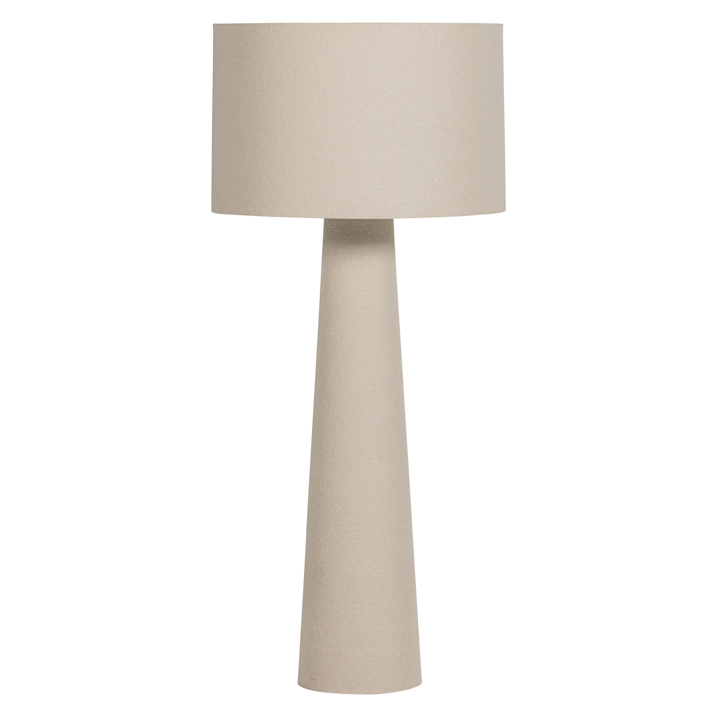 WOOOD Loft Bouclé Vloerlamp – 160 cm Naturale Elegantie