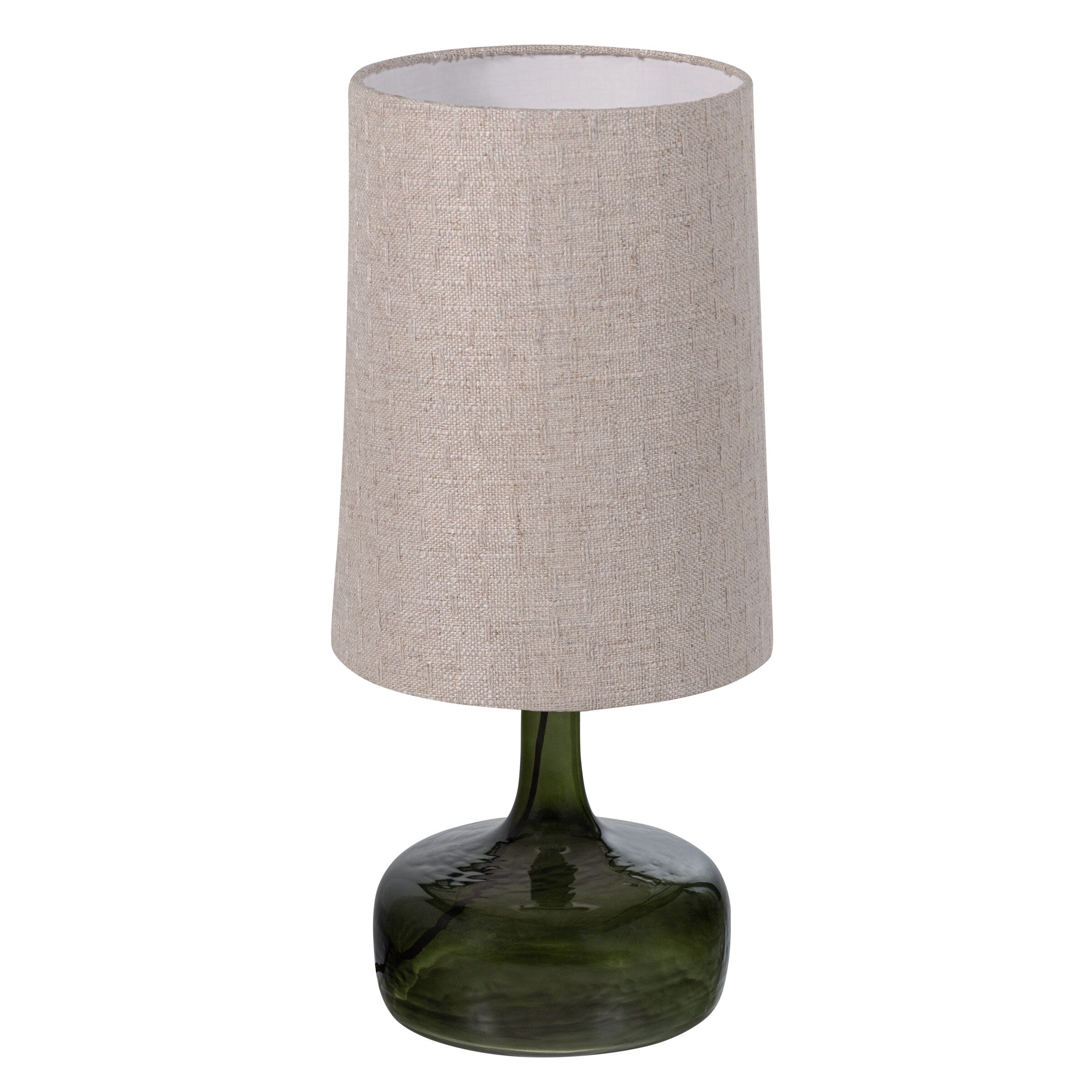 WOOOD Luma tafellamp 60 cm – Naturel & groene elegantie