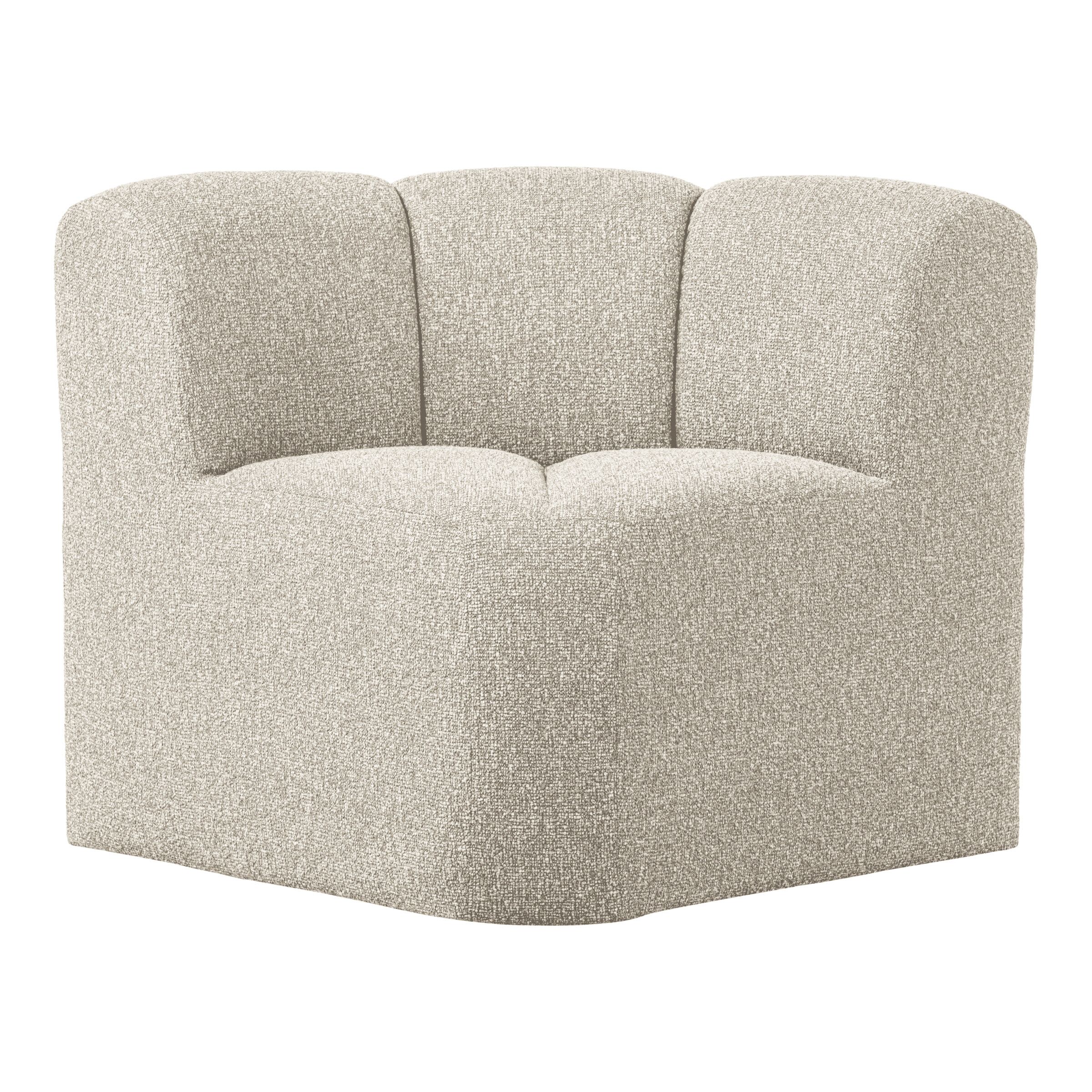 WOOOD Mojo Eetkamerbank Hoek in Beige Melange – Comfort en Stijl voor elk interieur