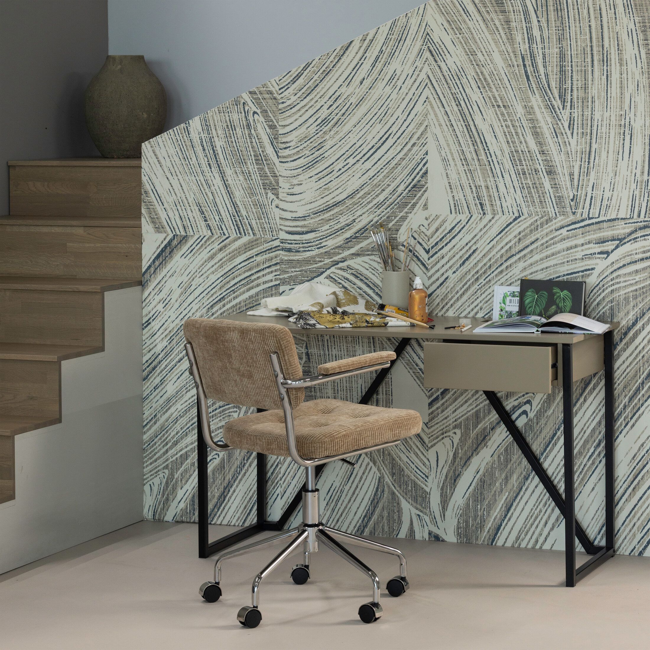 WOOOD New Julius bureau in Mud – slank, stijlvol en praktisch