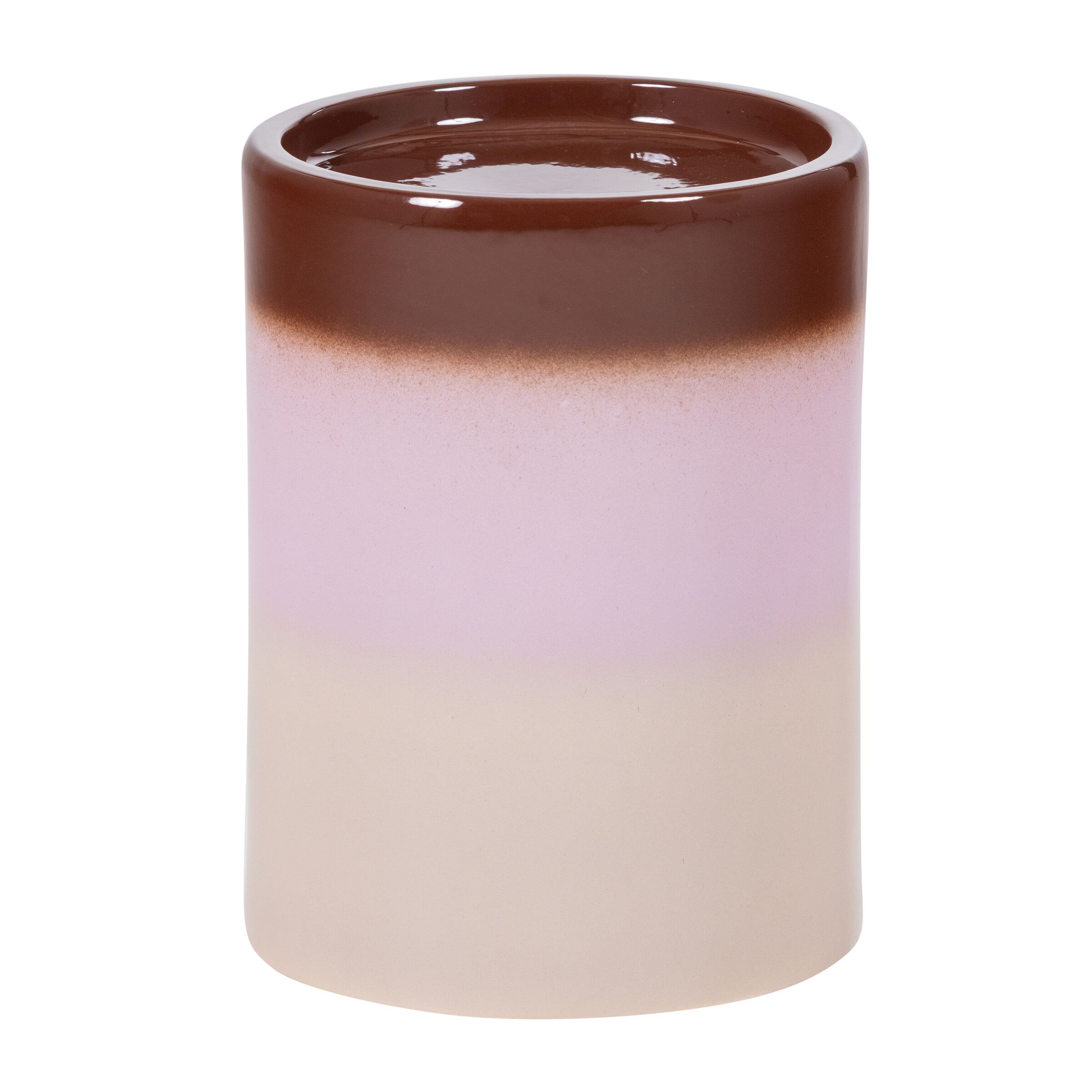 WOOOD Ollo ronde bijzettafel 35 cm – Elegant roze‑bruin kleurverloop