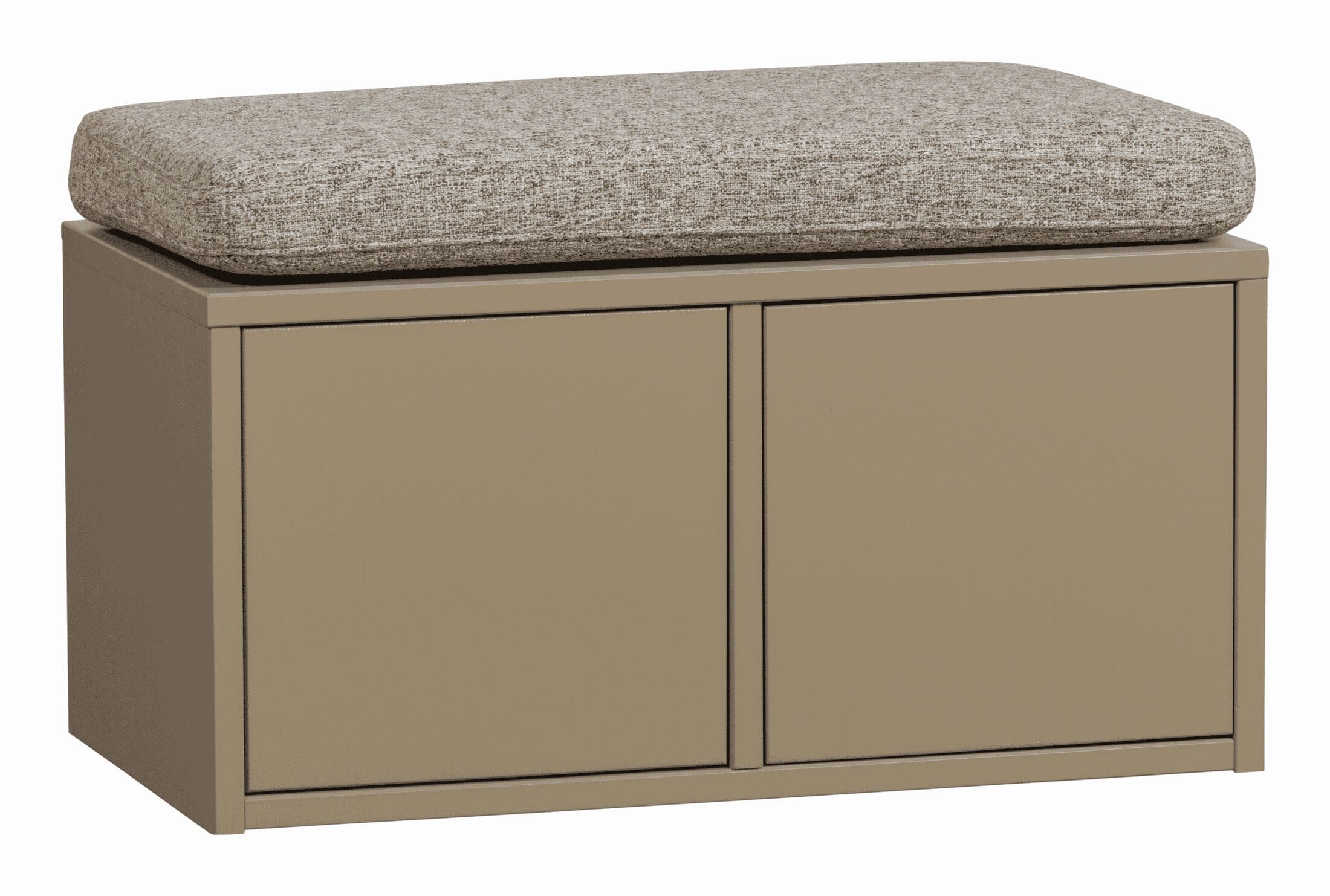 WOOOD Opbergbank Turner, 80 cm – Minimalistische Mud‑bank met kussen