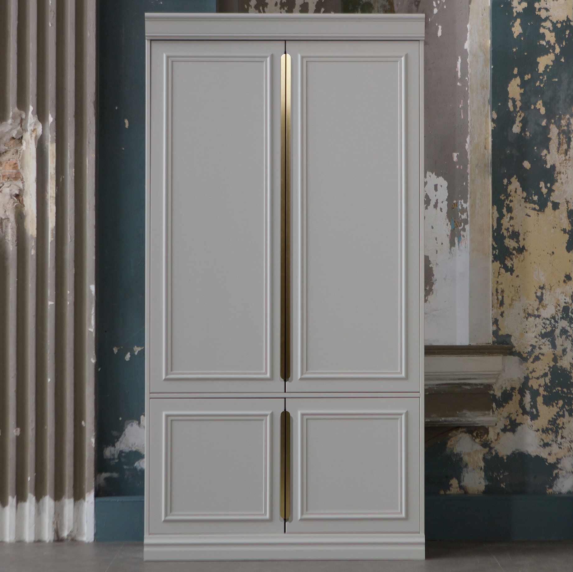 WOOOD Organize Opbergkast Mist – Robuuste Elegantie voor Elk Interieur