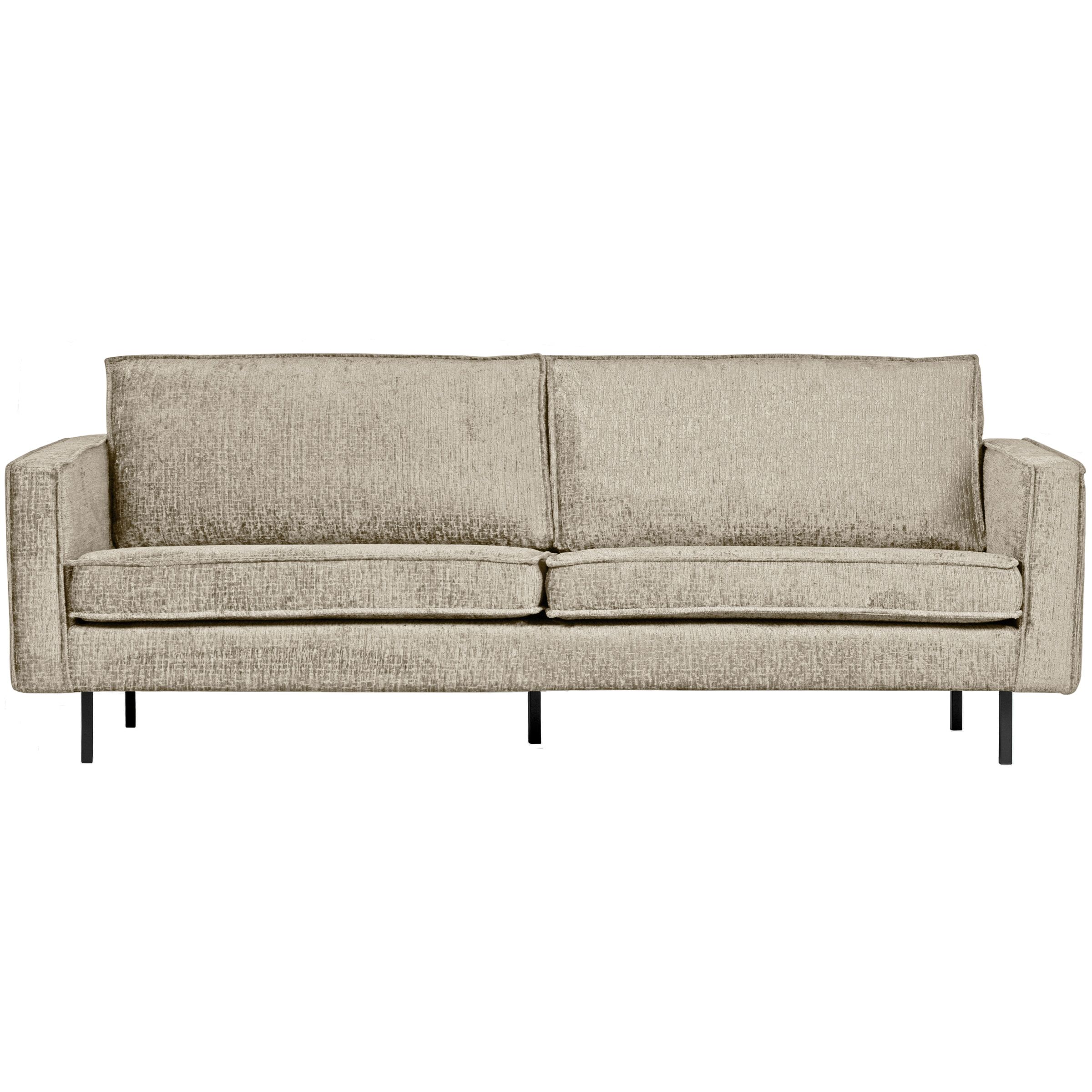 WOOOD Rodeo 2,5‑zitbank in Wheatfield Velvet – modern comfort met slank design