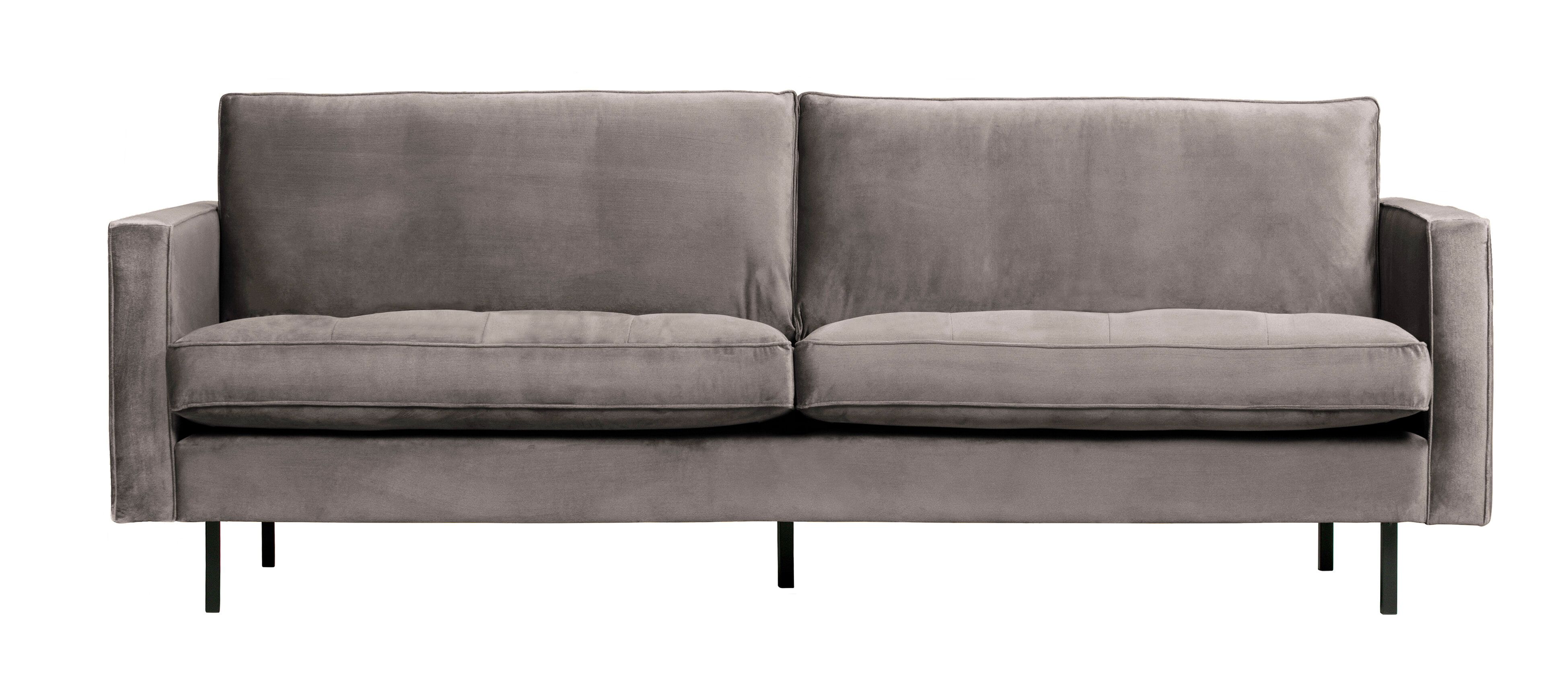 WOOOD Rodeo 2,5‑zits velvet bank – stijlvolle comfort in taupe