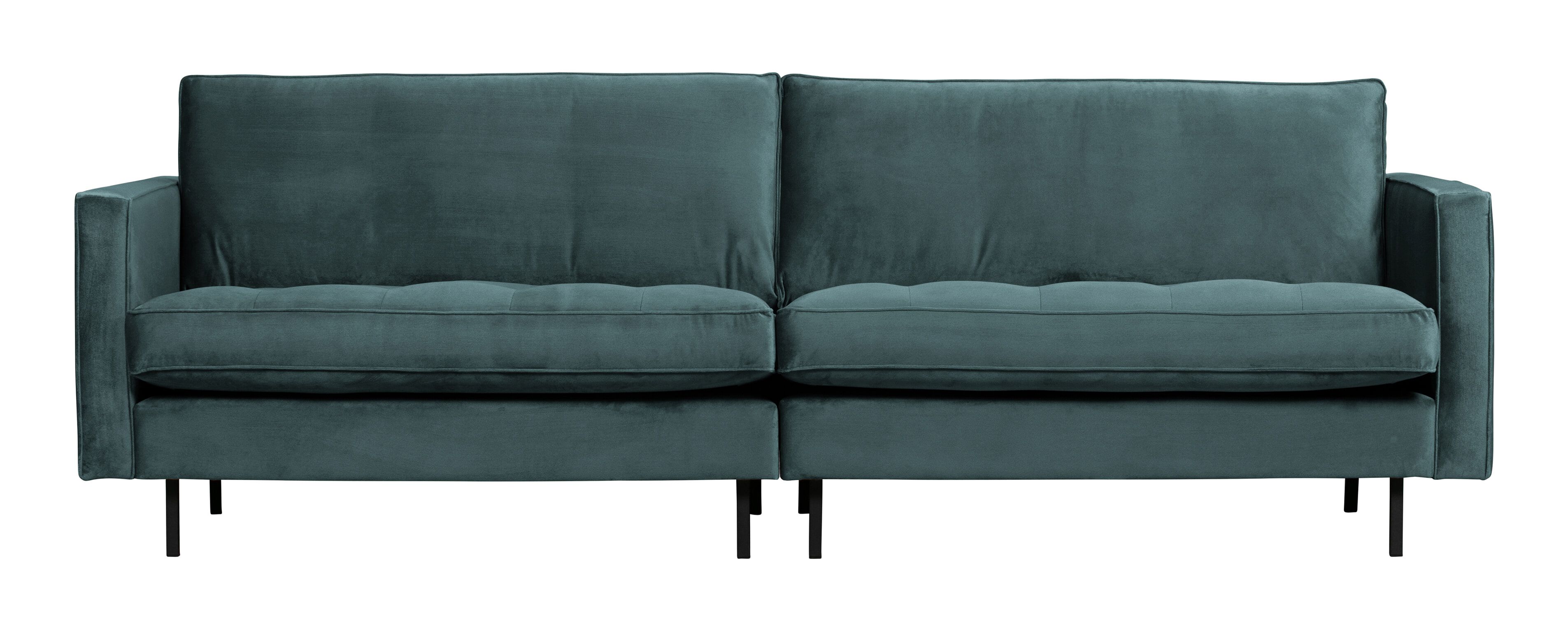 WOOOD Rodeo 3‑zitbank in luxe velvet – modern comfort voor elke woonkamer
