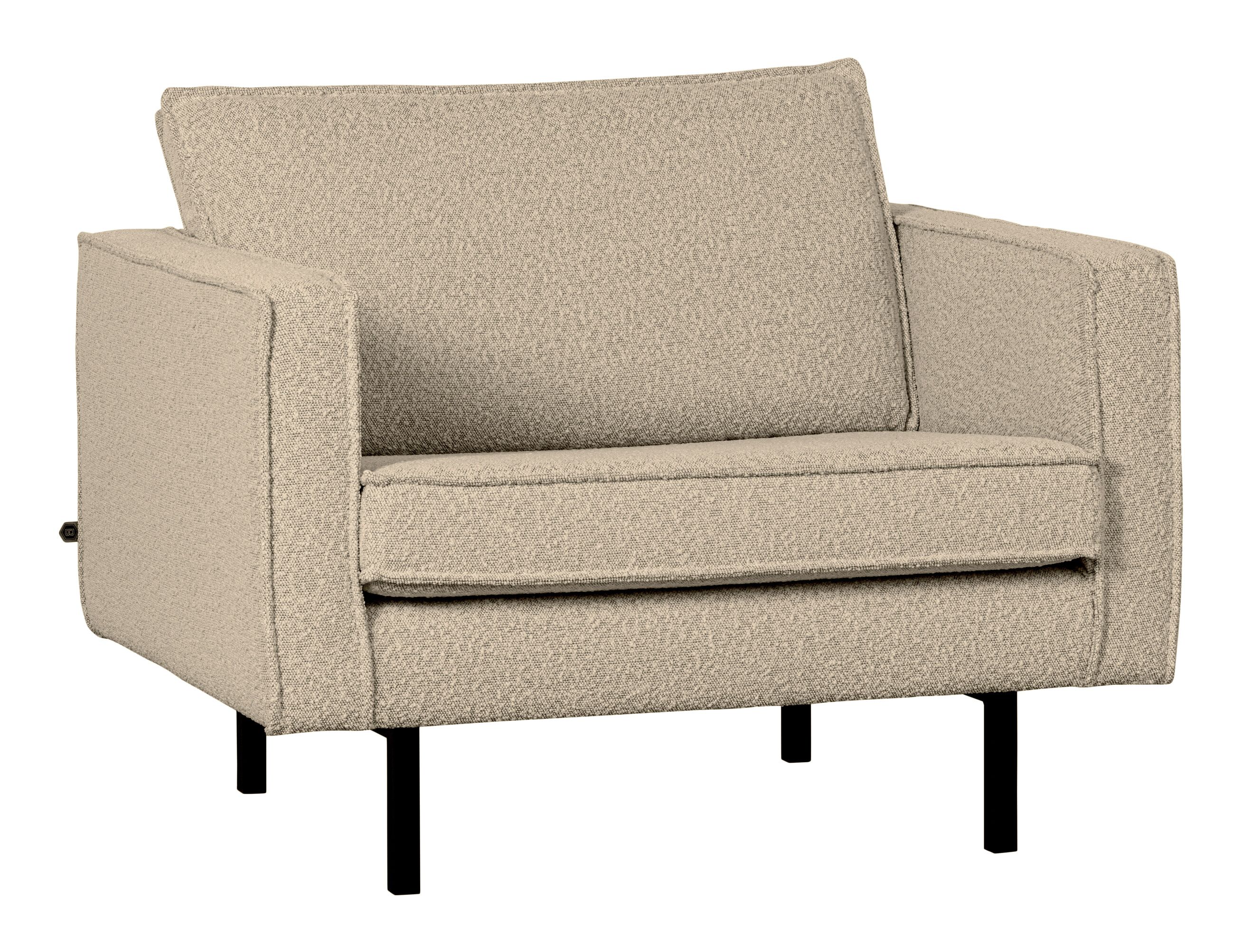 WOOOD Rodeo Bouclé Fauteuil – Stoer Beige Comfort voor Moderne Interieurs