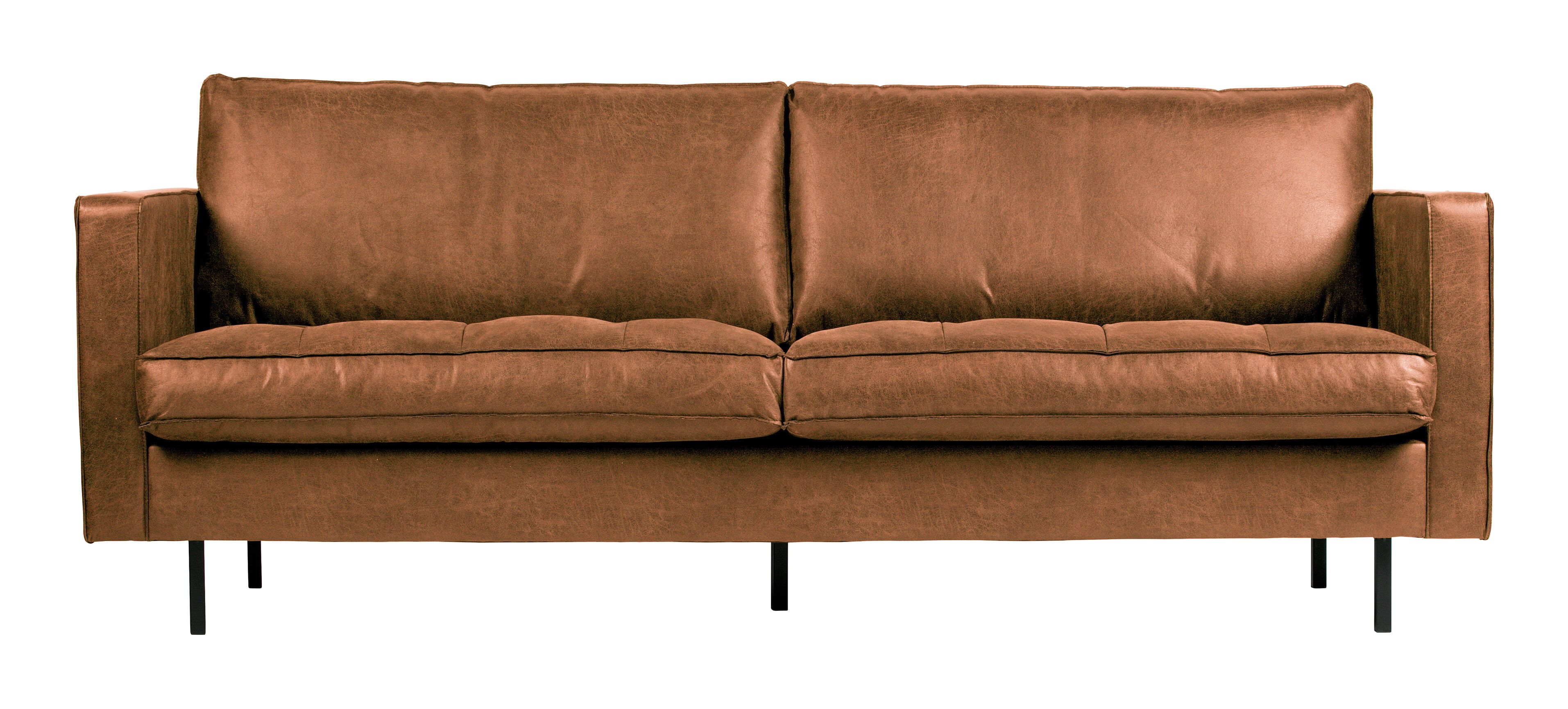 WOOOD Rodeo Classic 2,5‑zits Bank – Moderne Stoere Elegantie in Cognac