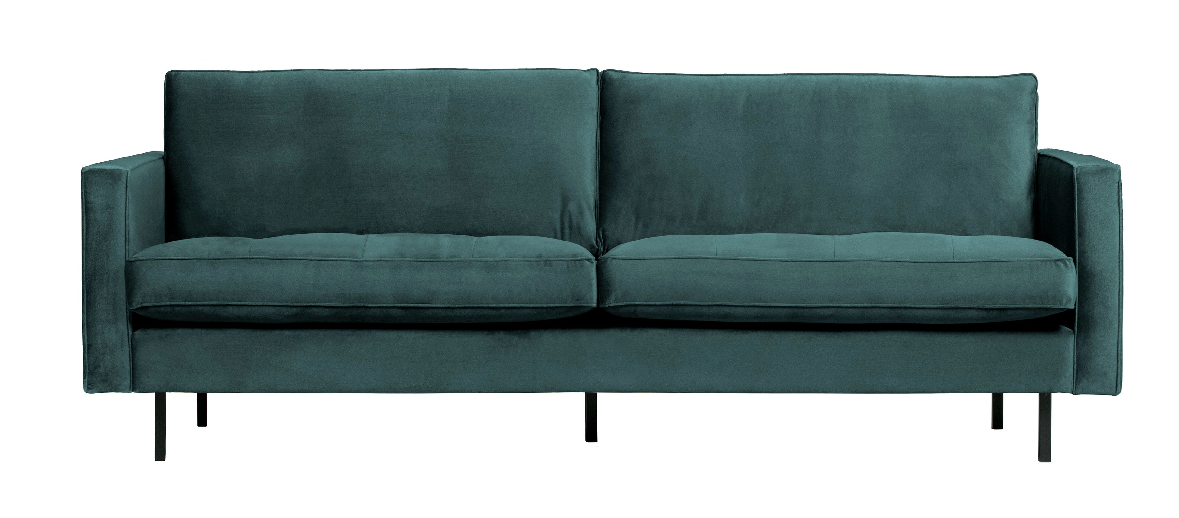 WOOOD Rodeo Classic 2,5‑zits Velvetbank – stijlvolle comfortbank in Teal