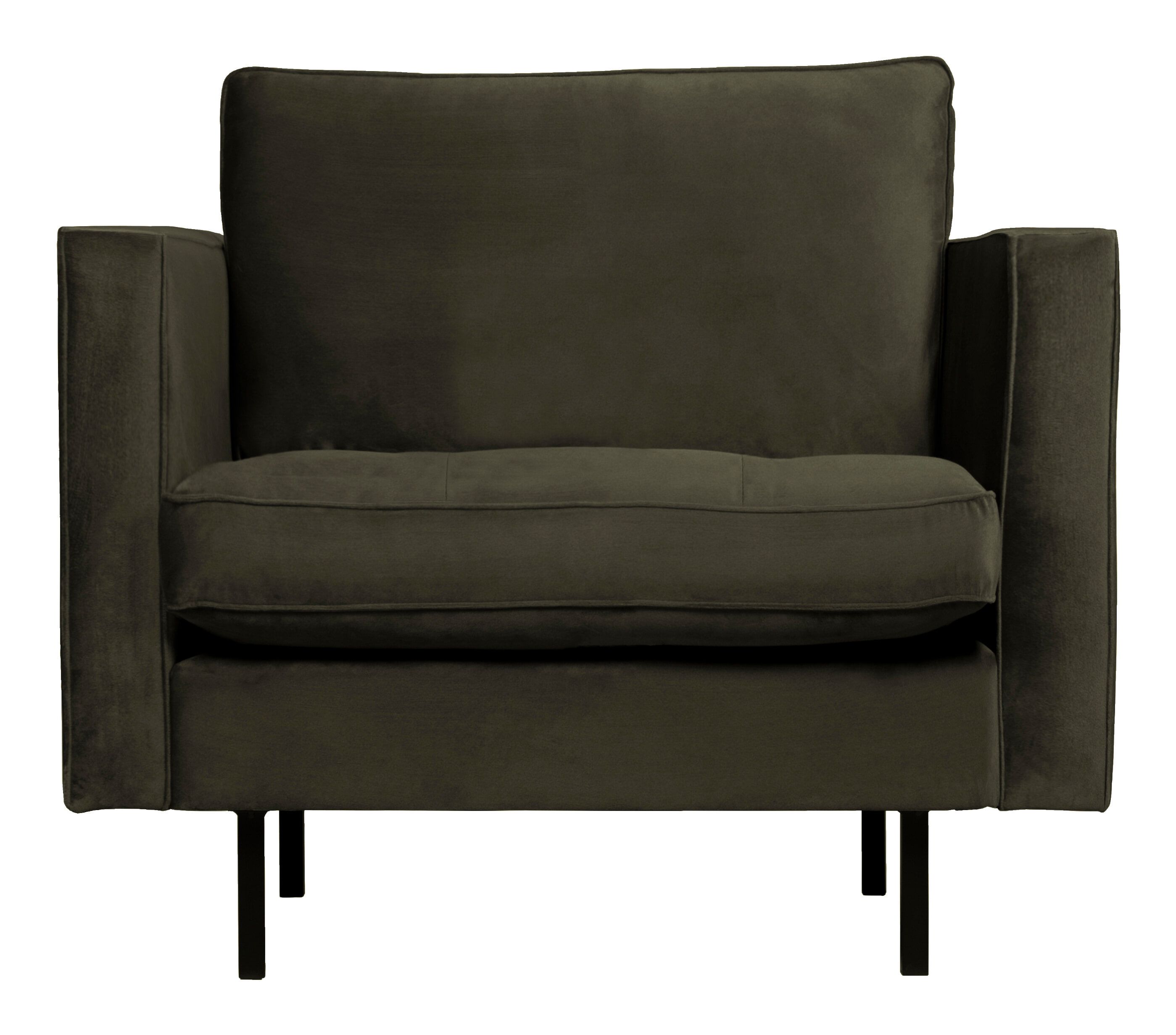 WOOOD Rodeo Classic Velvet Fauteuil – Donkergroen, luxe zitcomfort