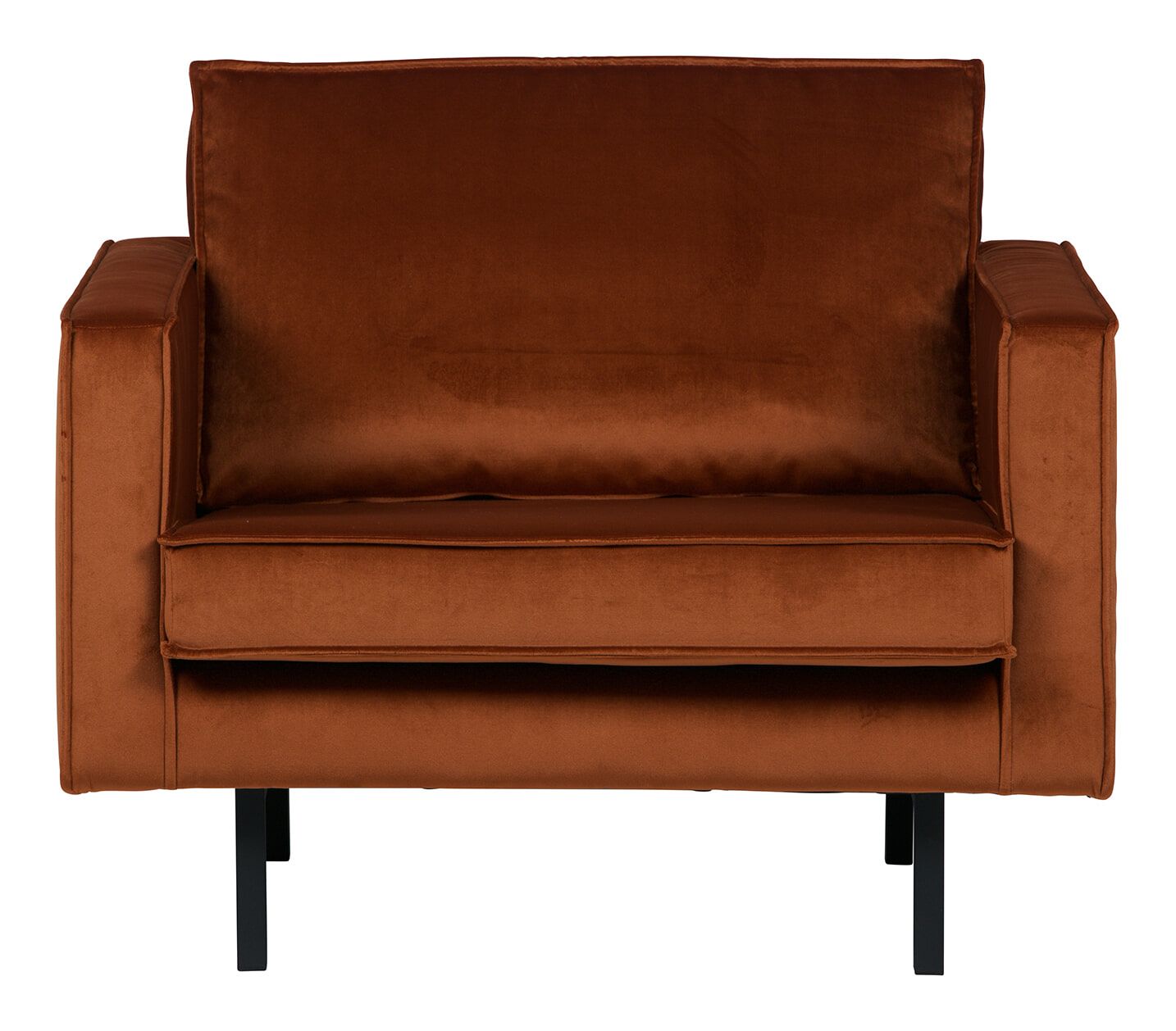 WOOOD Rodeo Fauteuil – Stoer Velvet Design in Roest