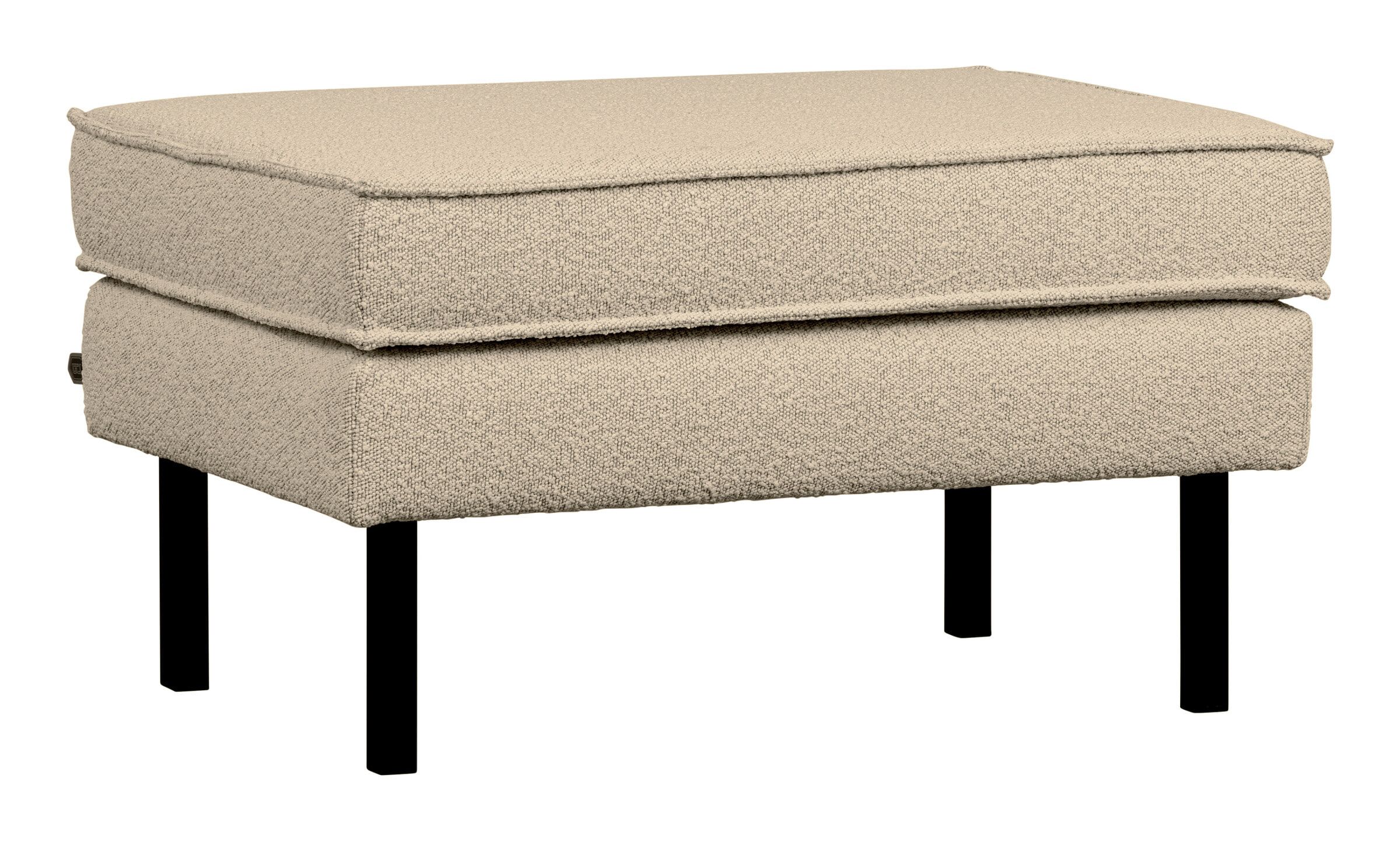 WOOOD Rodeo Hocker Bouclé – Beige, modern comfort voor elke woonruimte