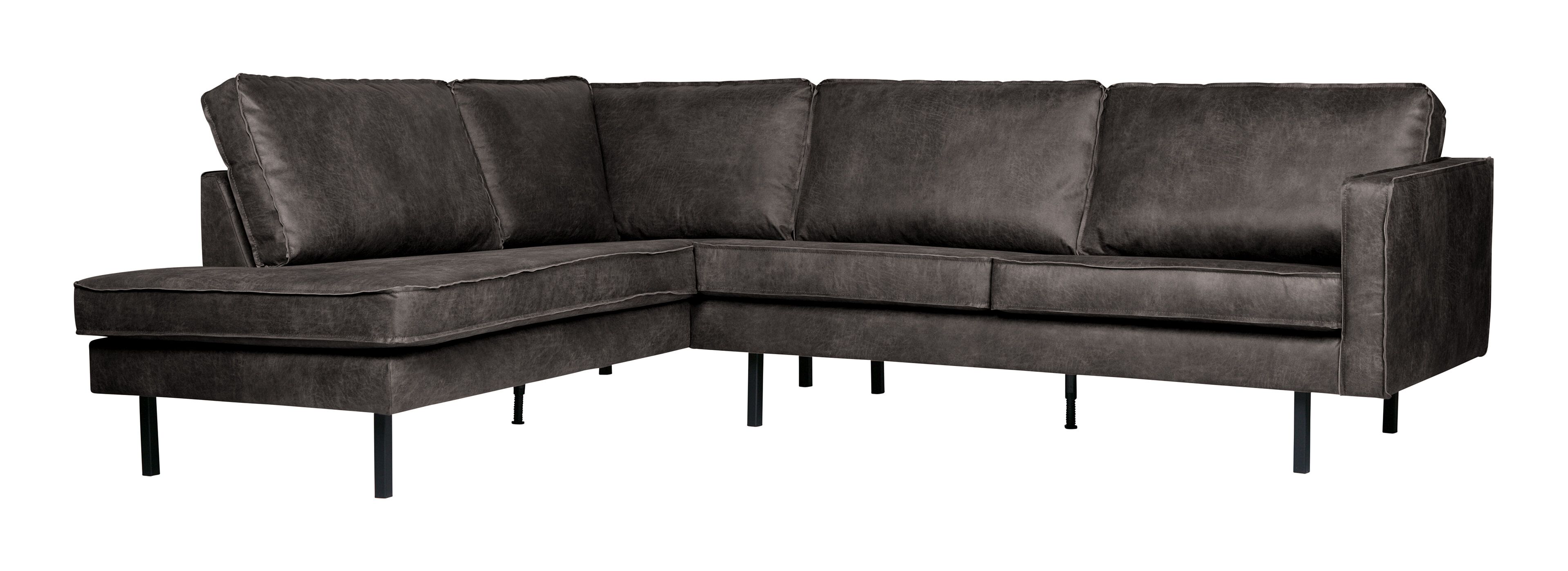 WOOOD Rodeo Hoekbank Links – Antraciet, duurzame luxe voor modern wonen