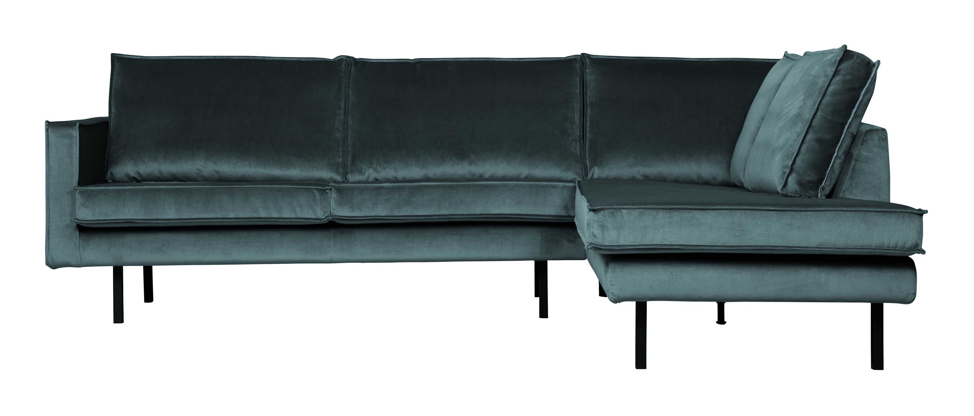 WOOOD Rodeo Hoekbank Rechts – Luxe Velvet in Teal