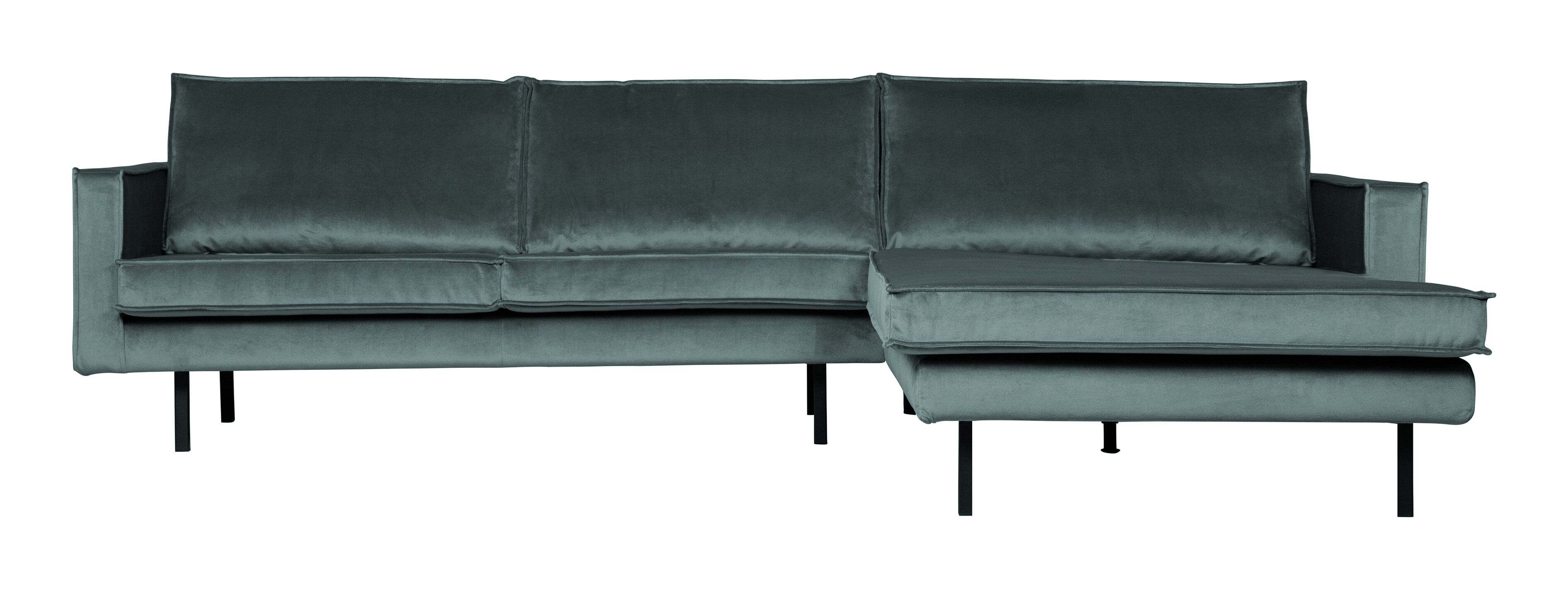 WOOOD Rodeo Loungebank Rechts – Luxe Velvet in Teal