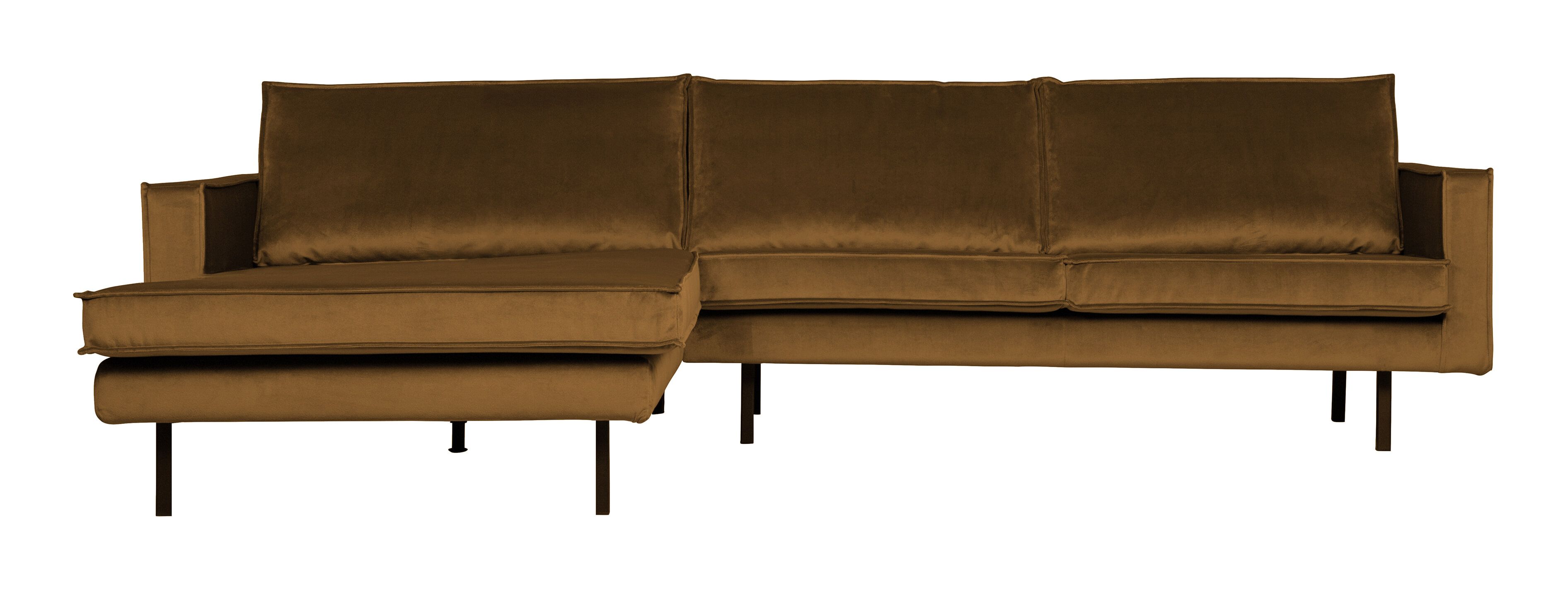 WOOOD Rodeo Loungebank Velvet Honing Geel – Luxe comfort en tijdloos design