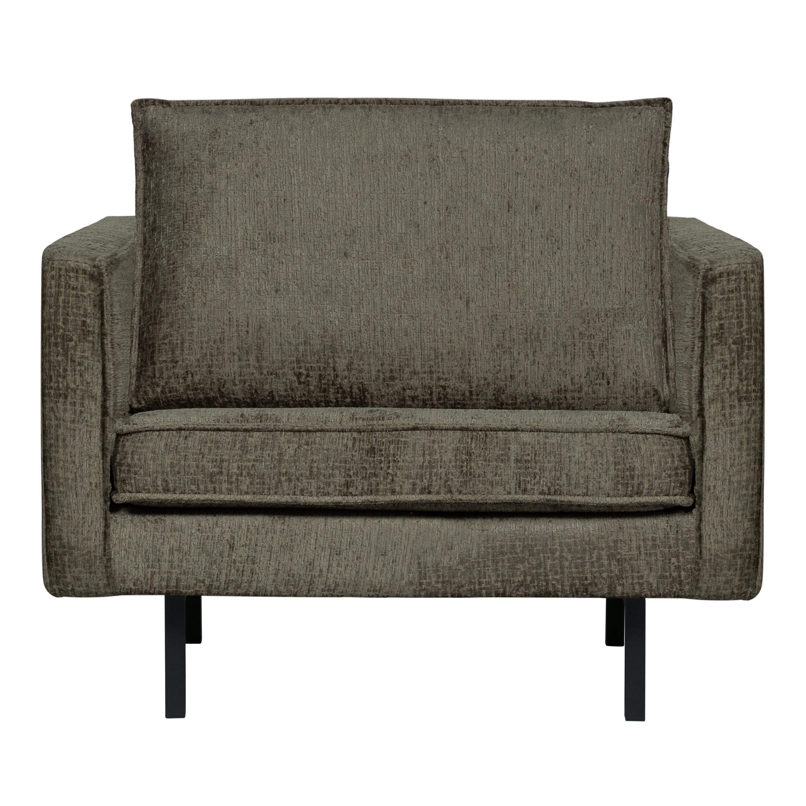 WOOOD Rodeo Structure Velvet fauteuil – modern stoer design in Frost